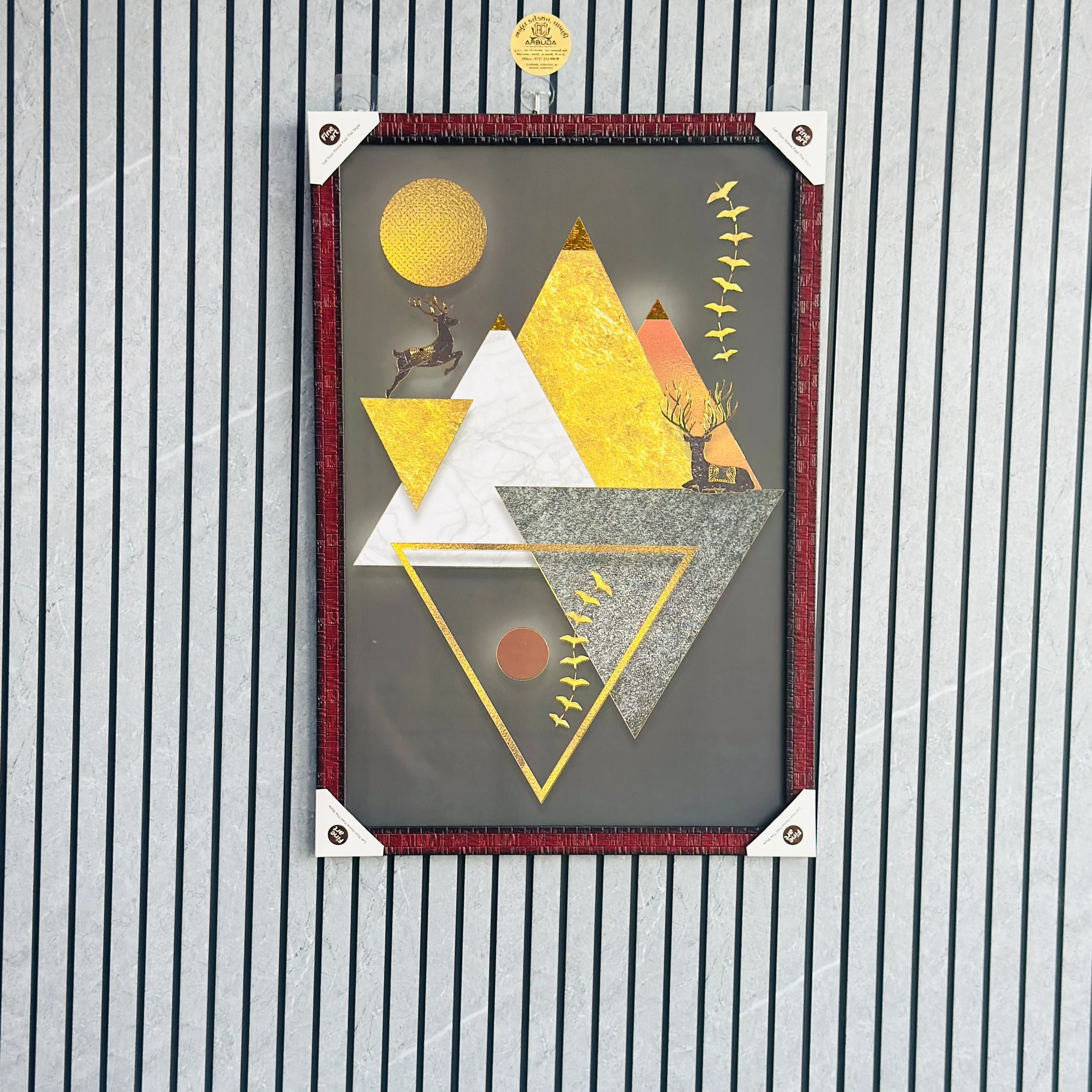 Modern , abstract, and geometric painting (SKU-G3MHKB)
