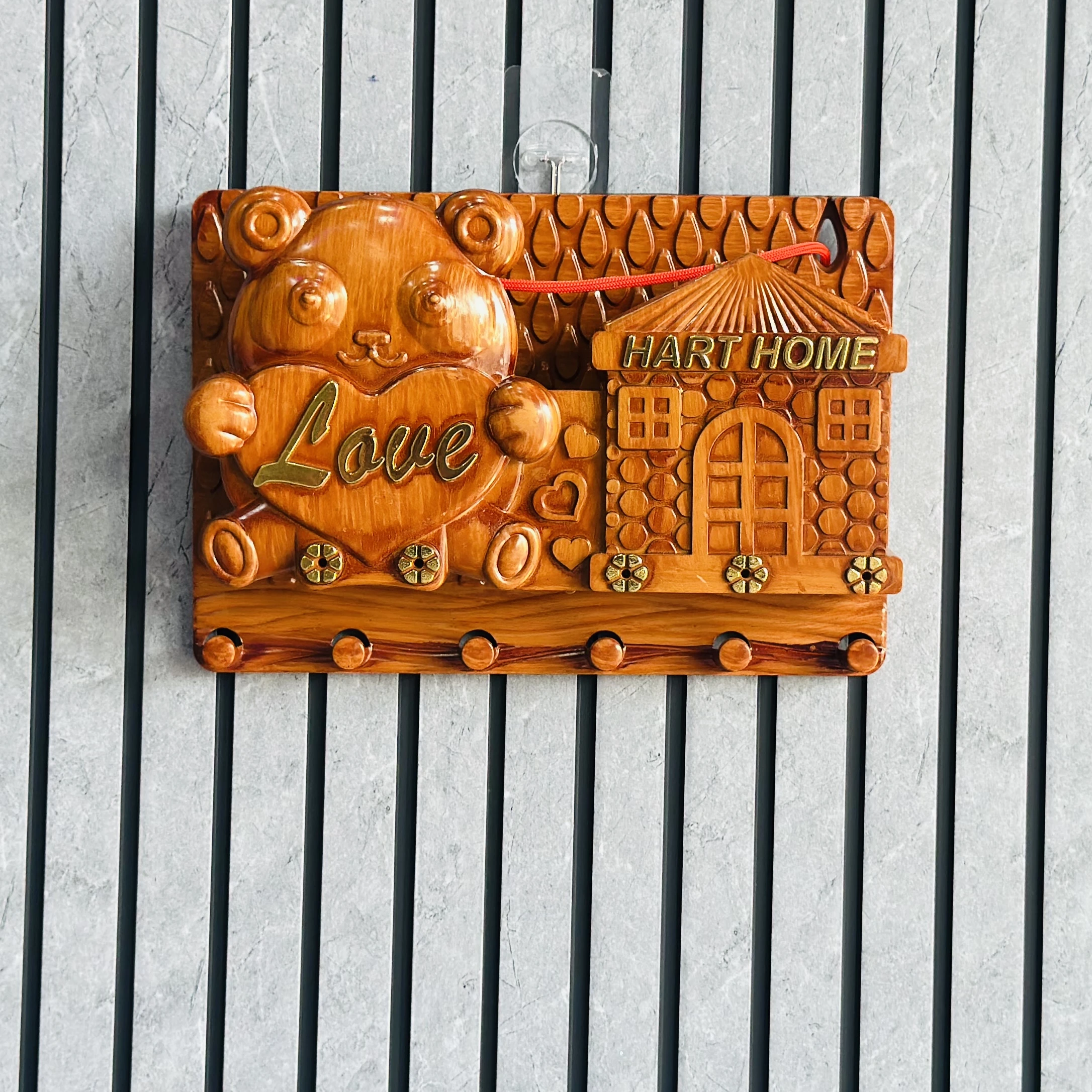 Wooden key holder (SKU-45C2SG)