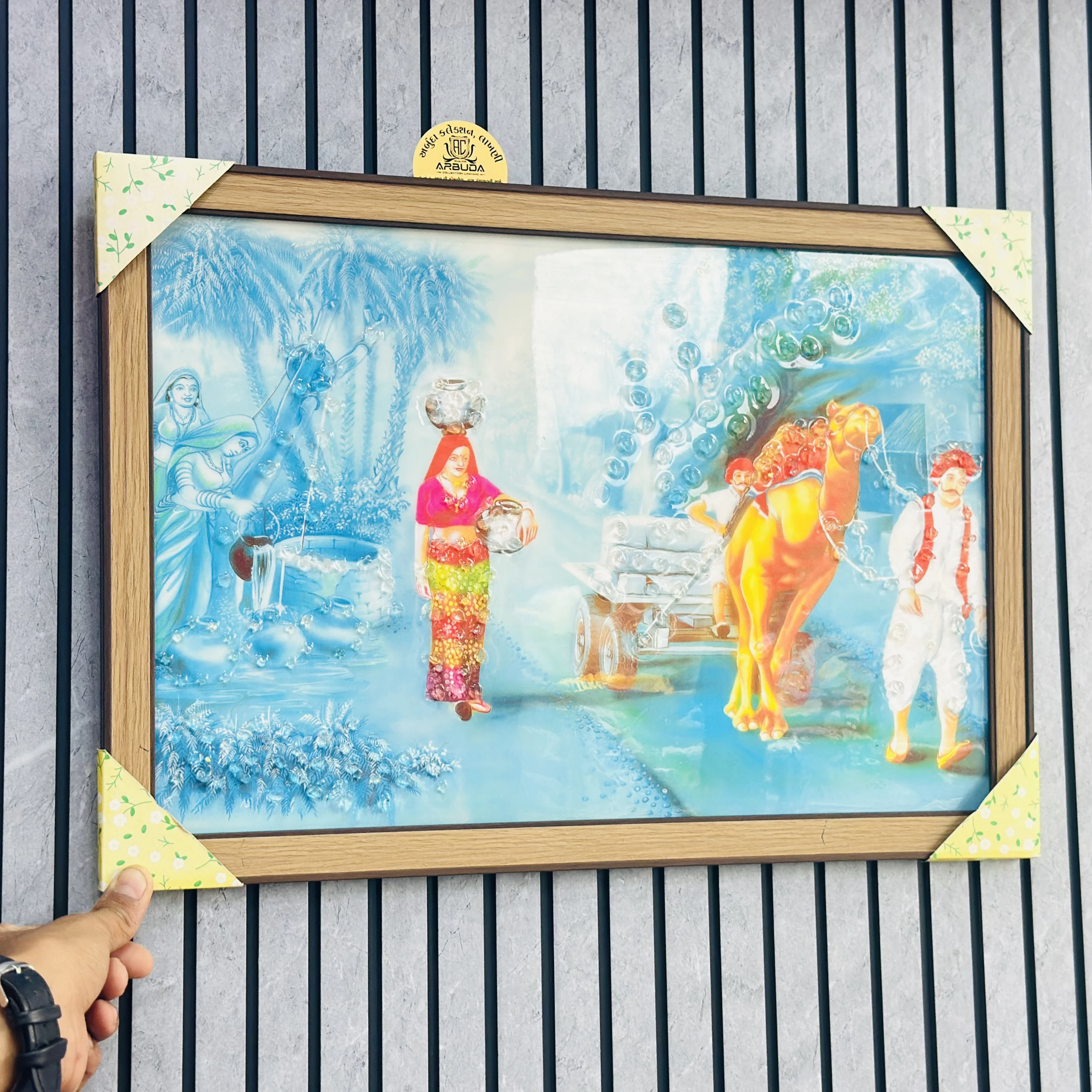 Rajasthani village scene(SKU-MYZWES)