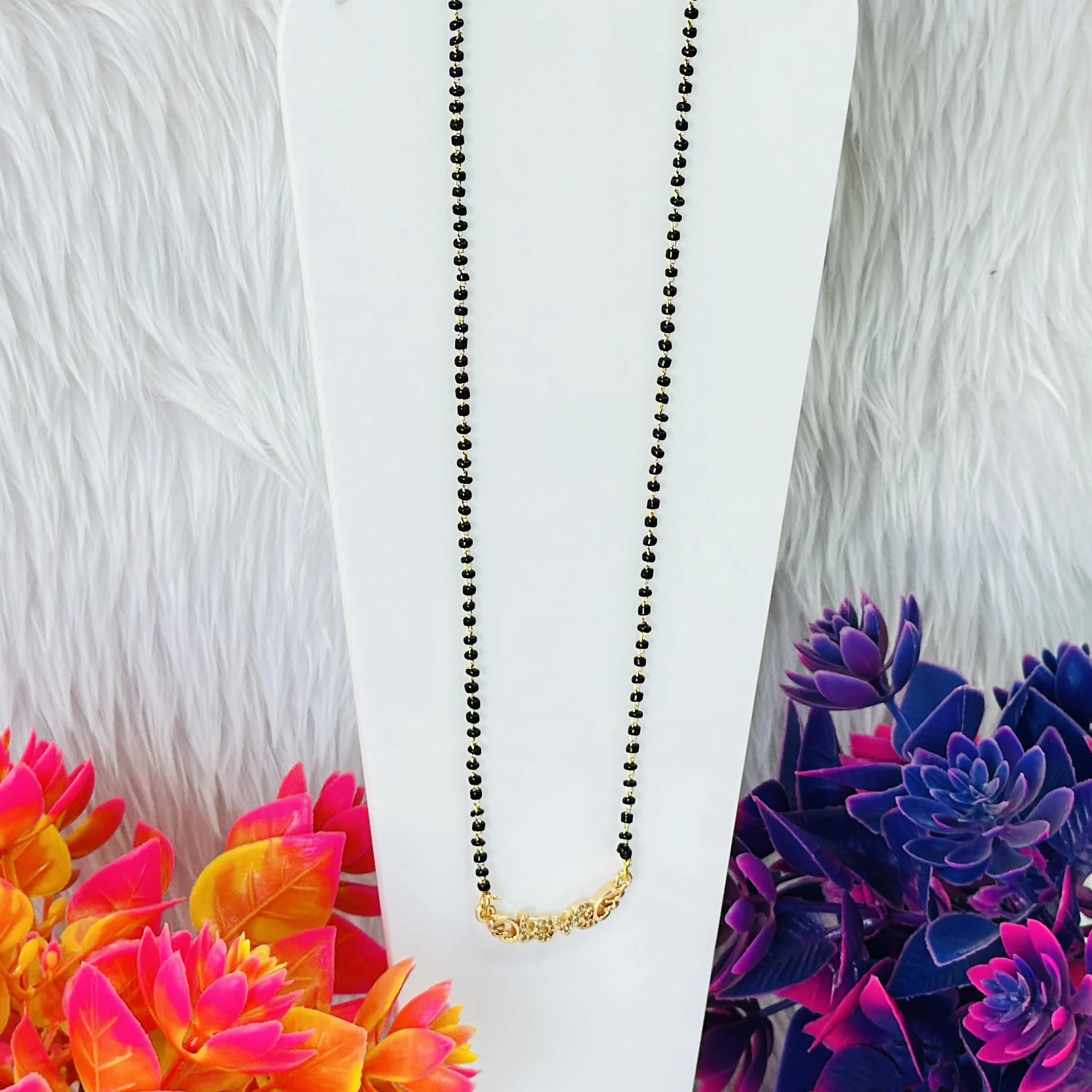 Gold plated mangalsutra