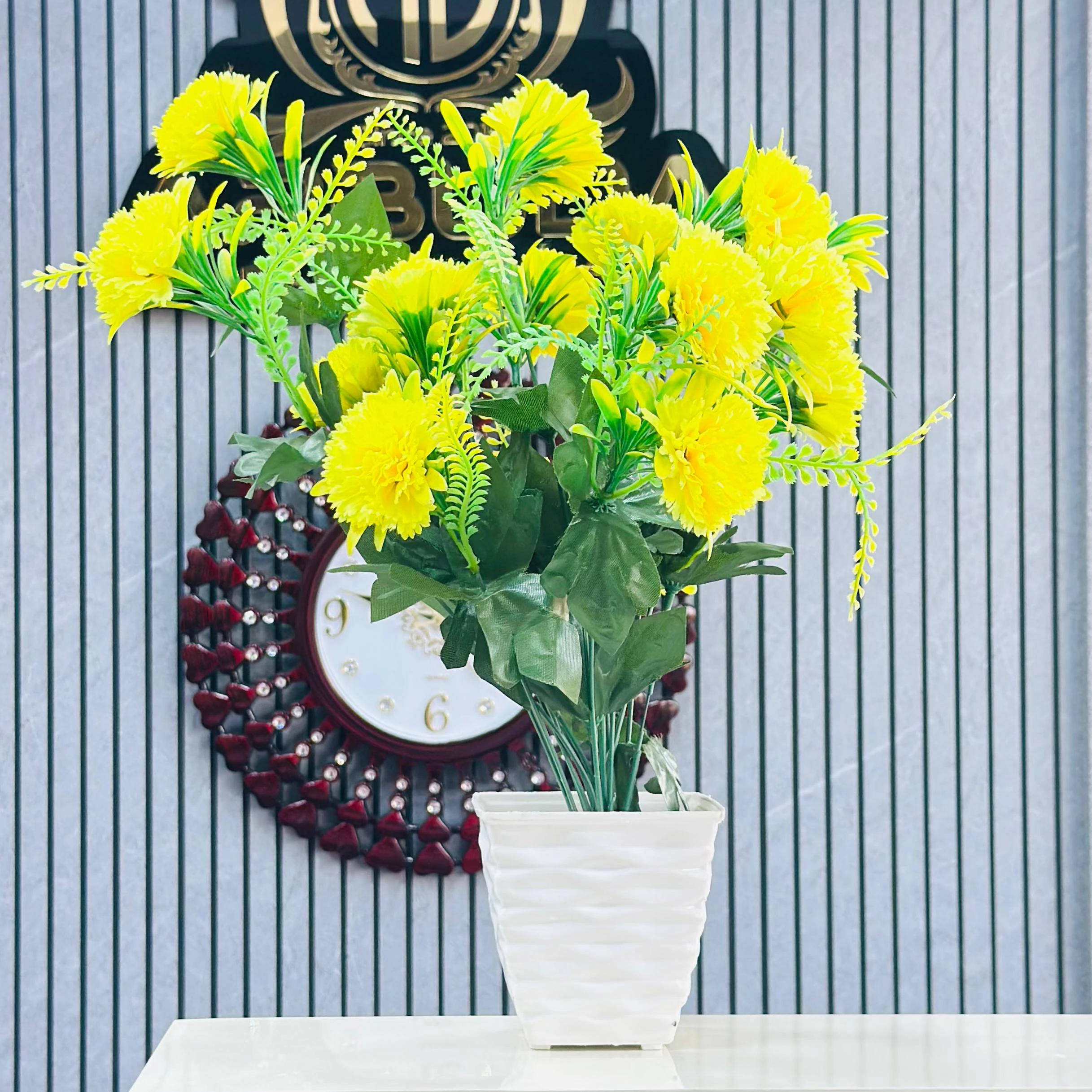 Artificial Flowers in Pot Simulation Flower