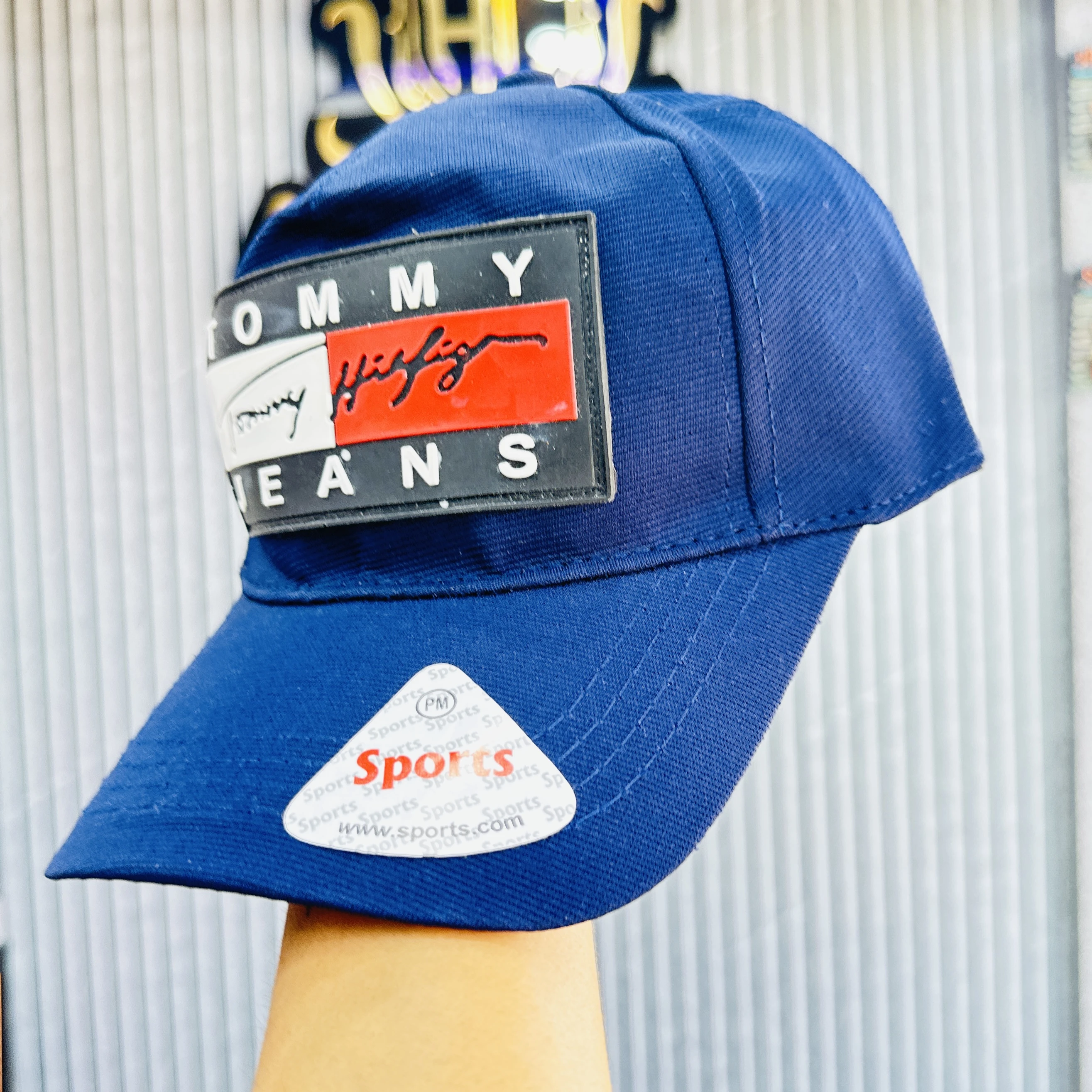 Blue Tommy Jeans baseball cap