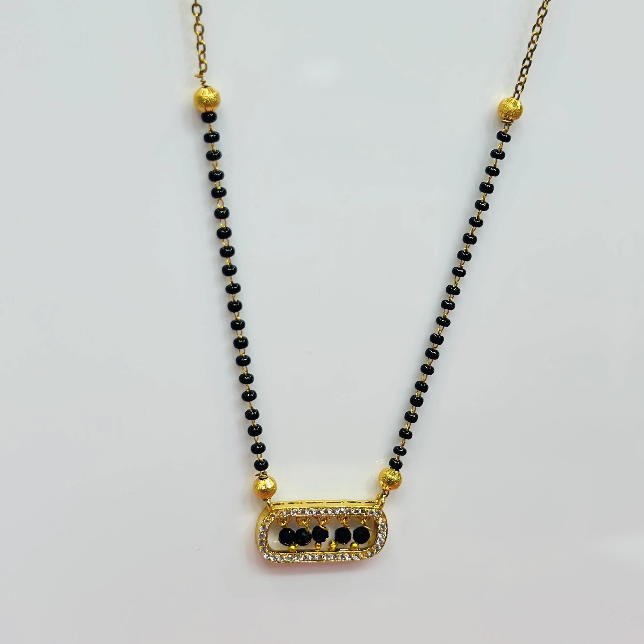 Gold plated mangalsutra