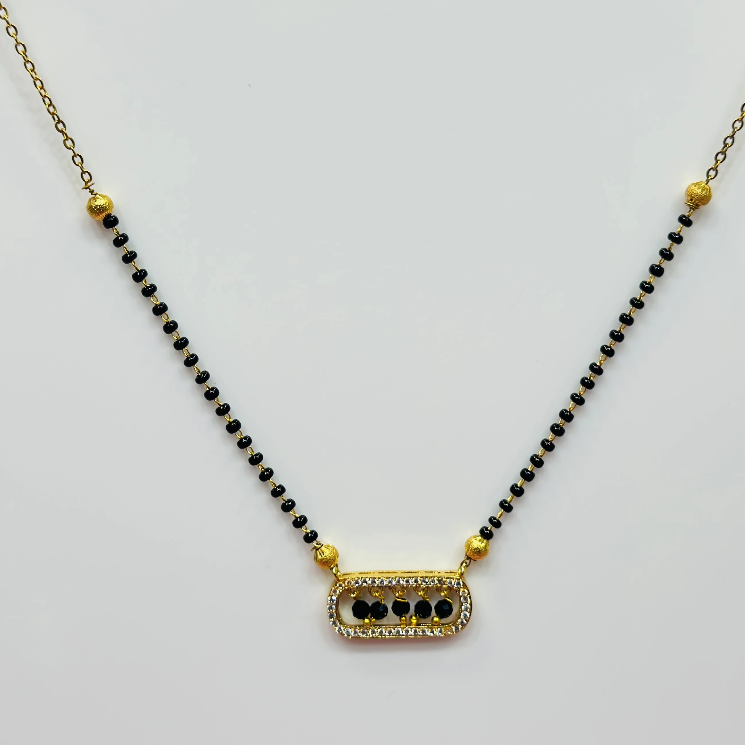 Gold plated mangalsutra