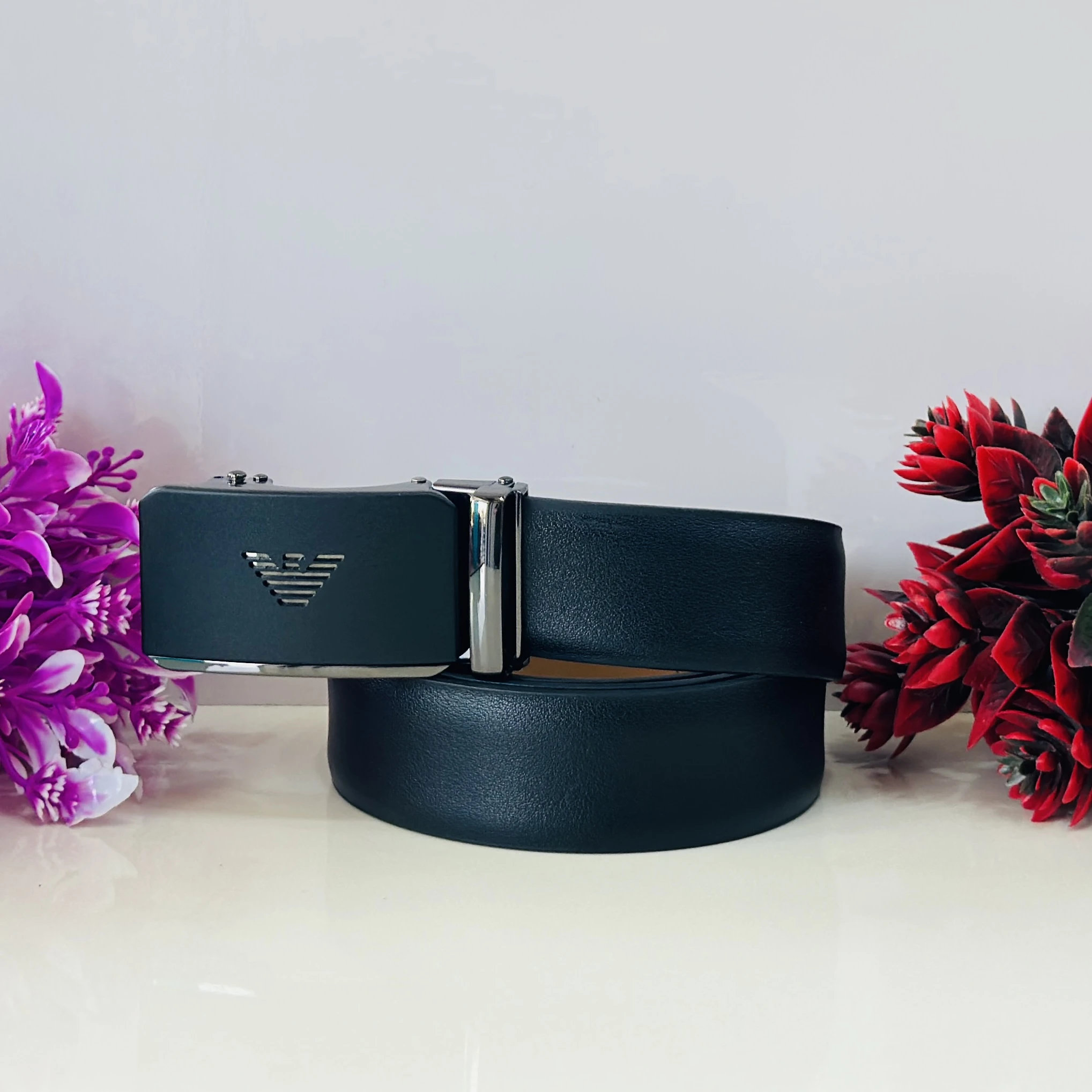 Emporio Armani genuine leather reversible belt