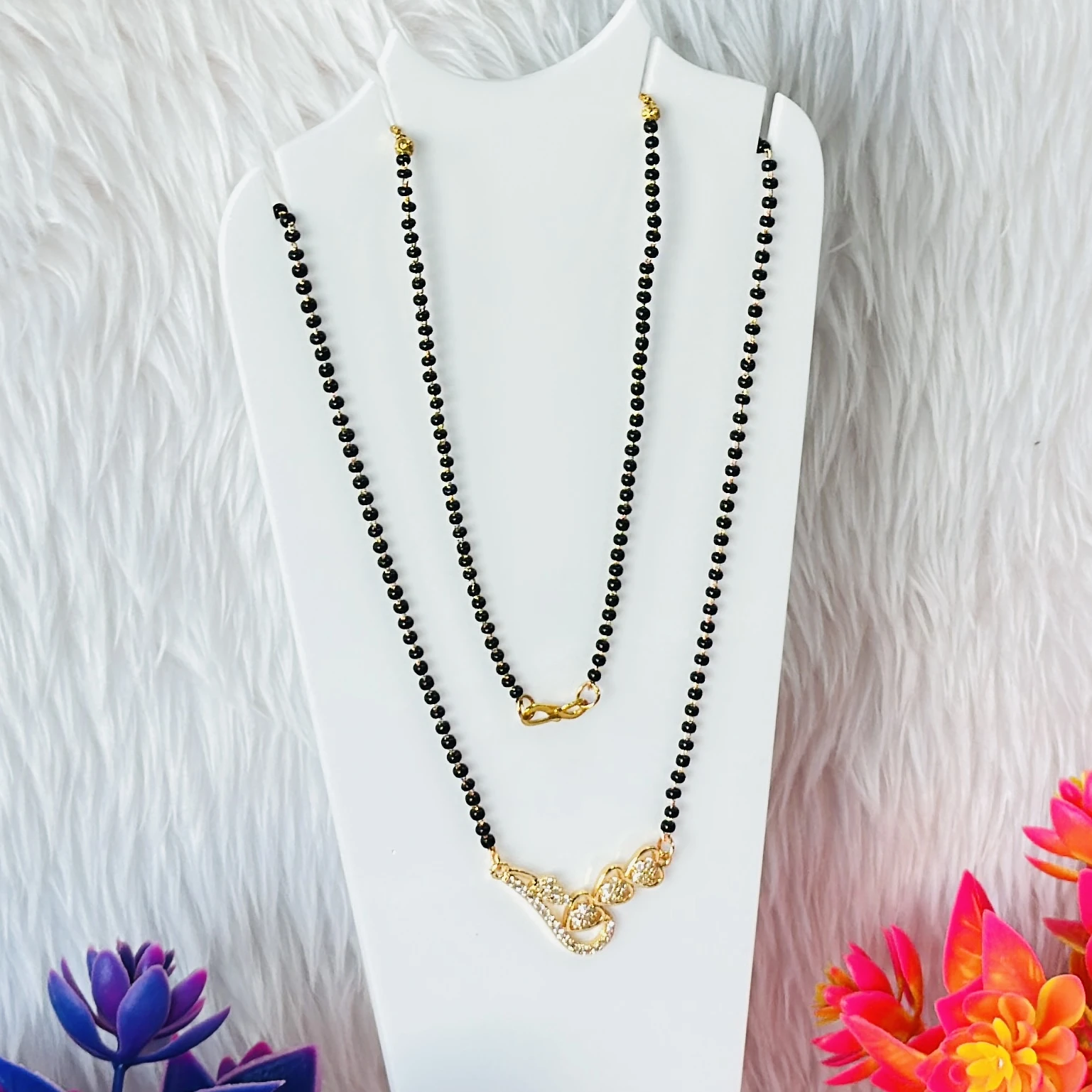 Gold plated mangalsutra