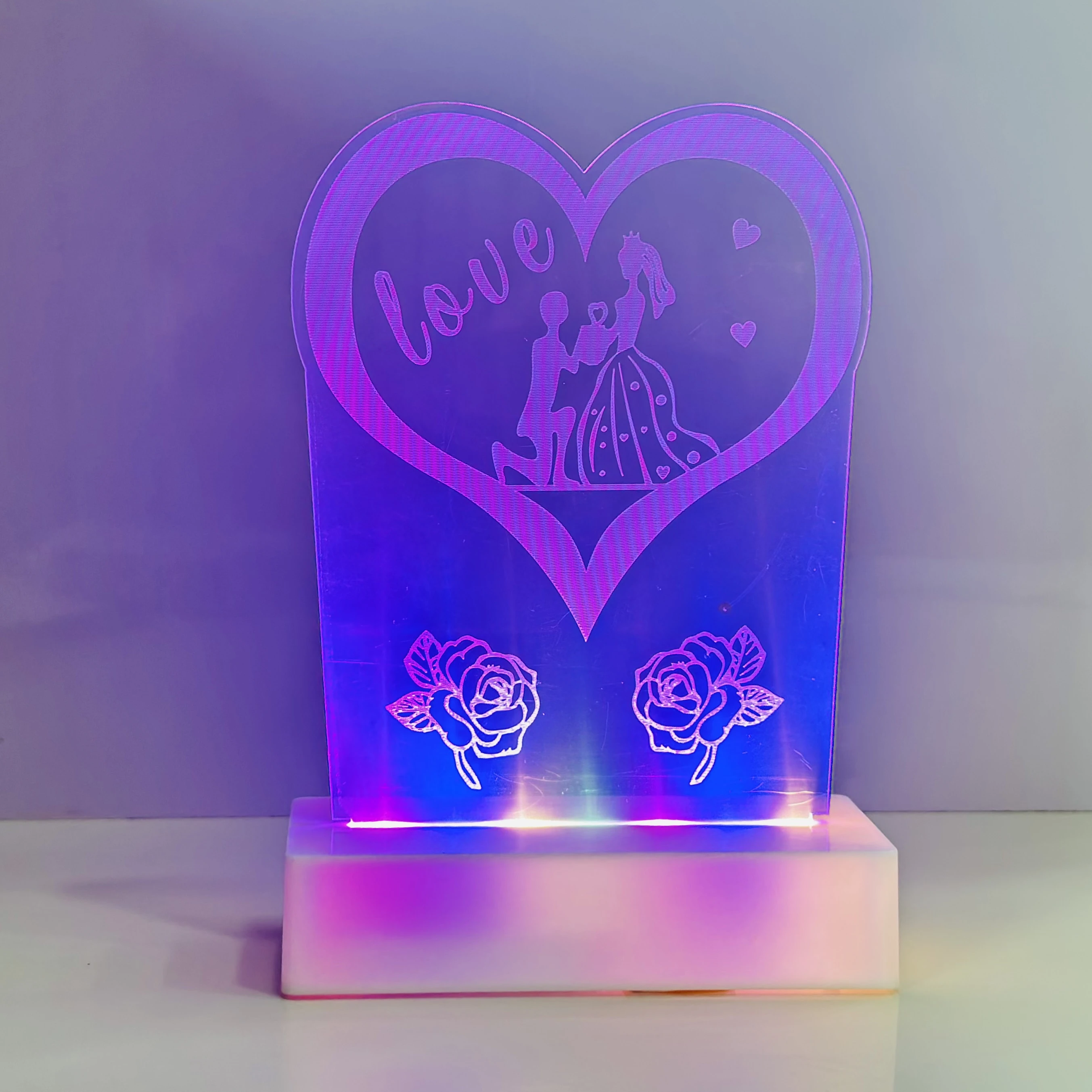 Acrylic 3D illusion LED night lamp(SKU-OL46KA)