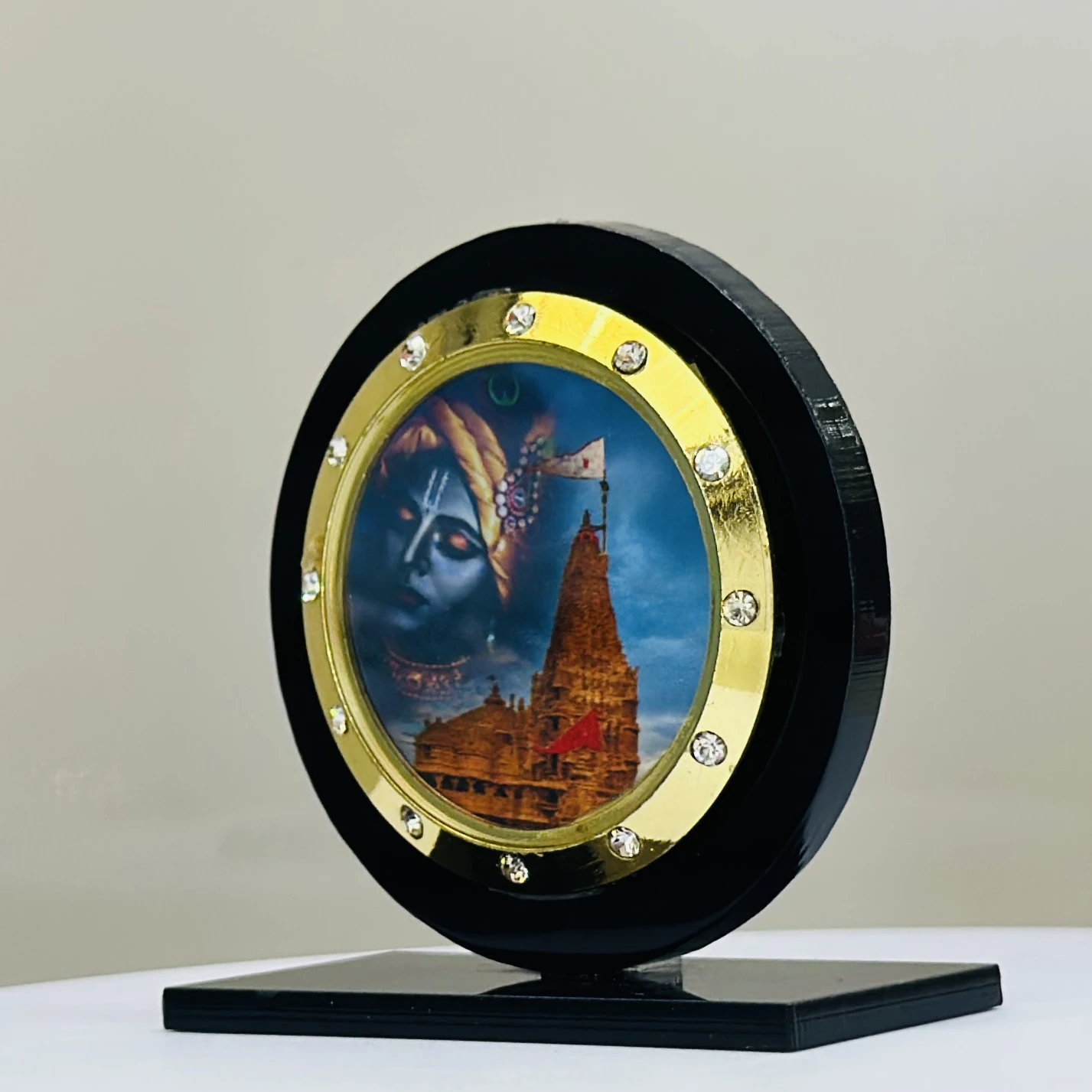 Decorative Radha Krishna car dashboard idol or showpiece.