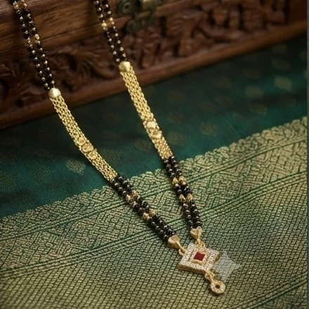 Gold plated mangalsutra
