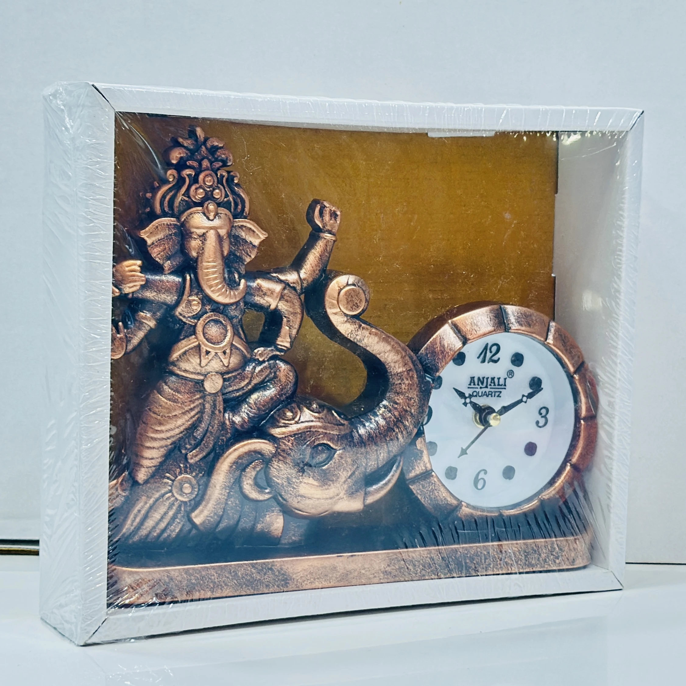 Anjali Quartz Lord Ganesha decorative table clock….GG859A