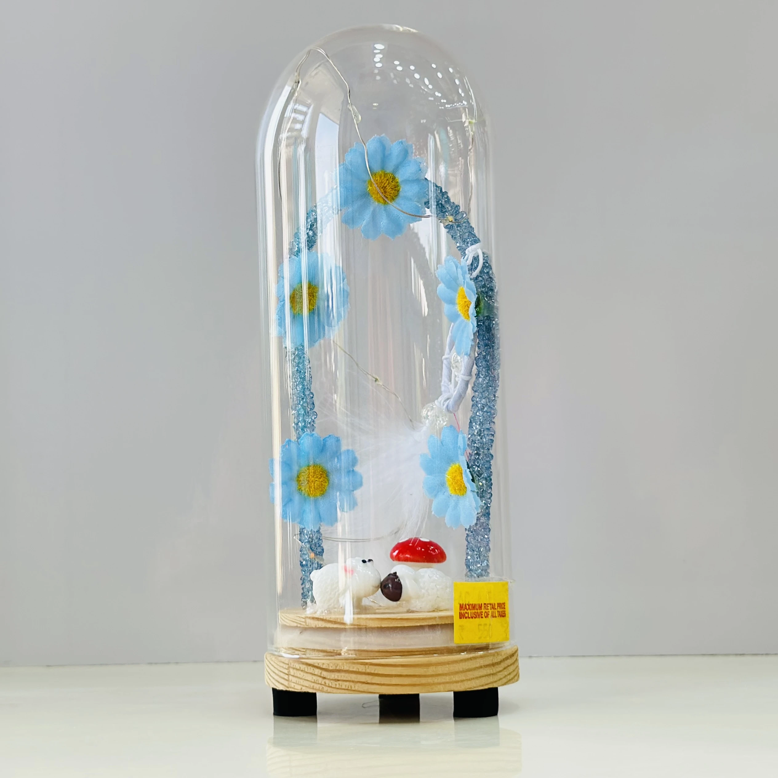 LED Galaxy Rose in Glass Dome, Eternaglow(SKU-MS9KDK)