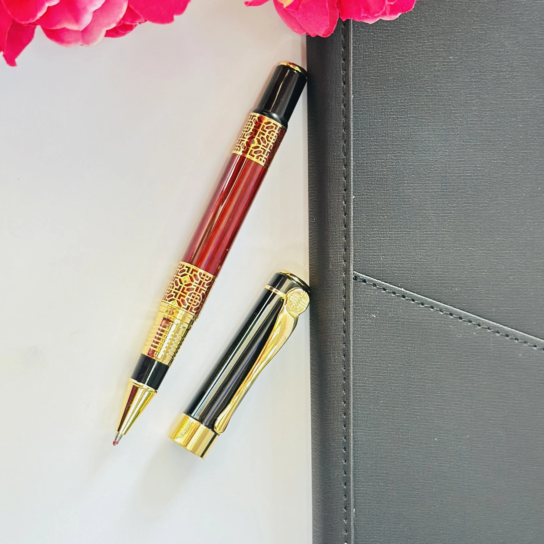 Chinese classical style metal ballpoint pen