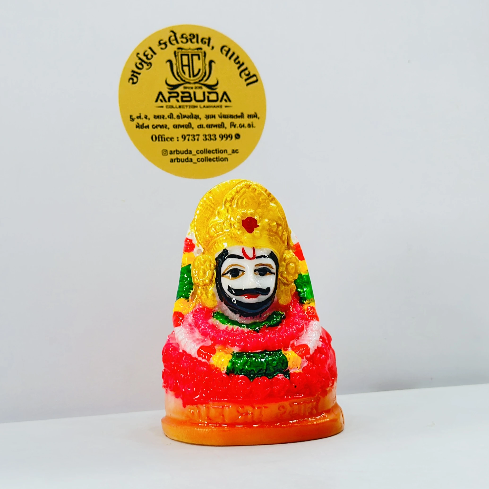 colorful Khatu Shyam Baba idol,