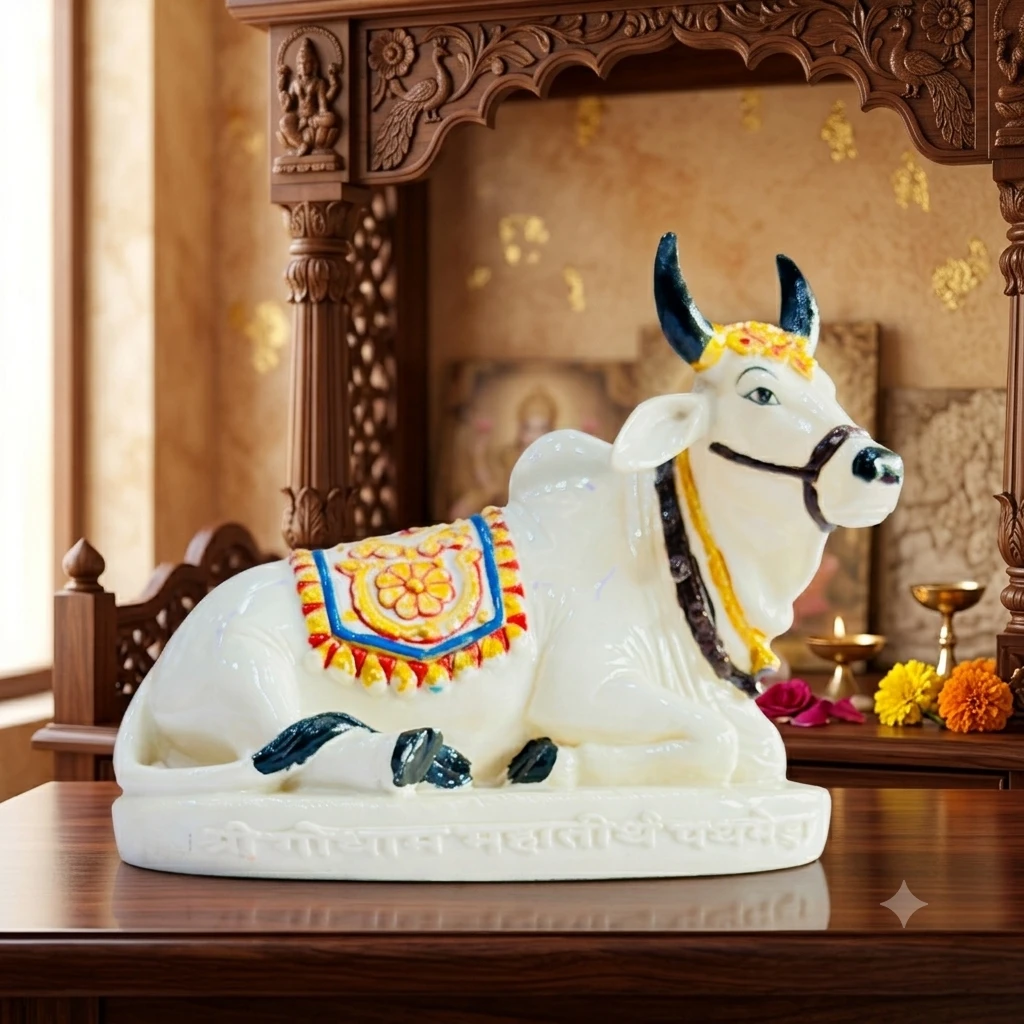 Kamdhenu cow murti