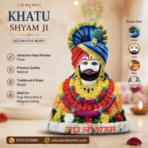 Khatu Shyam Ji idol.