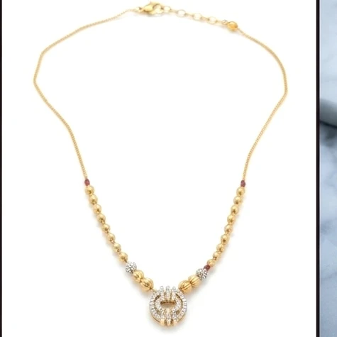 alloy necklace features a circular cubic zirconia pendant