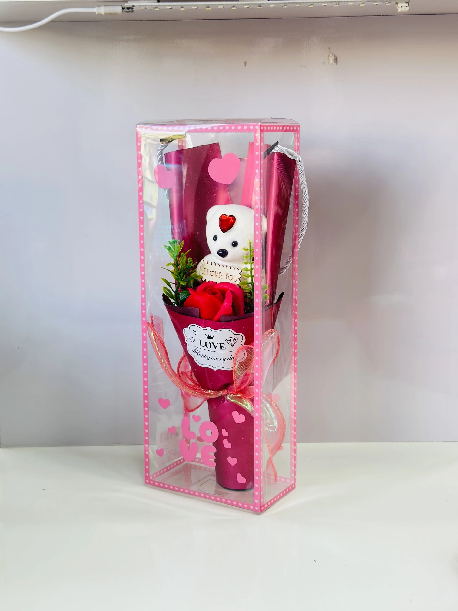 flower Set Artificial Rose With Beautiful Gift Box