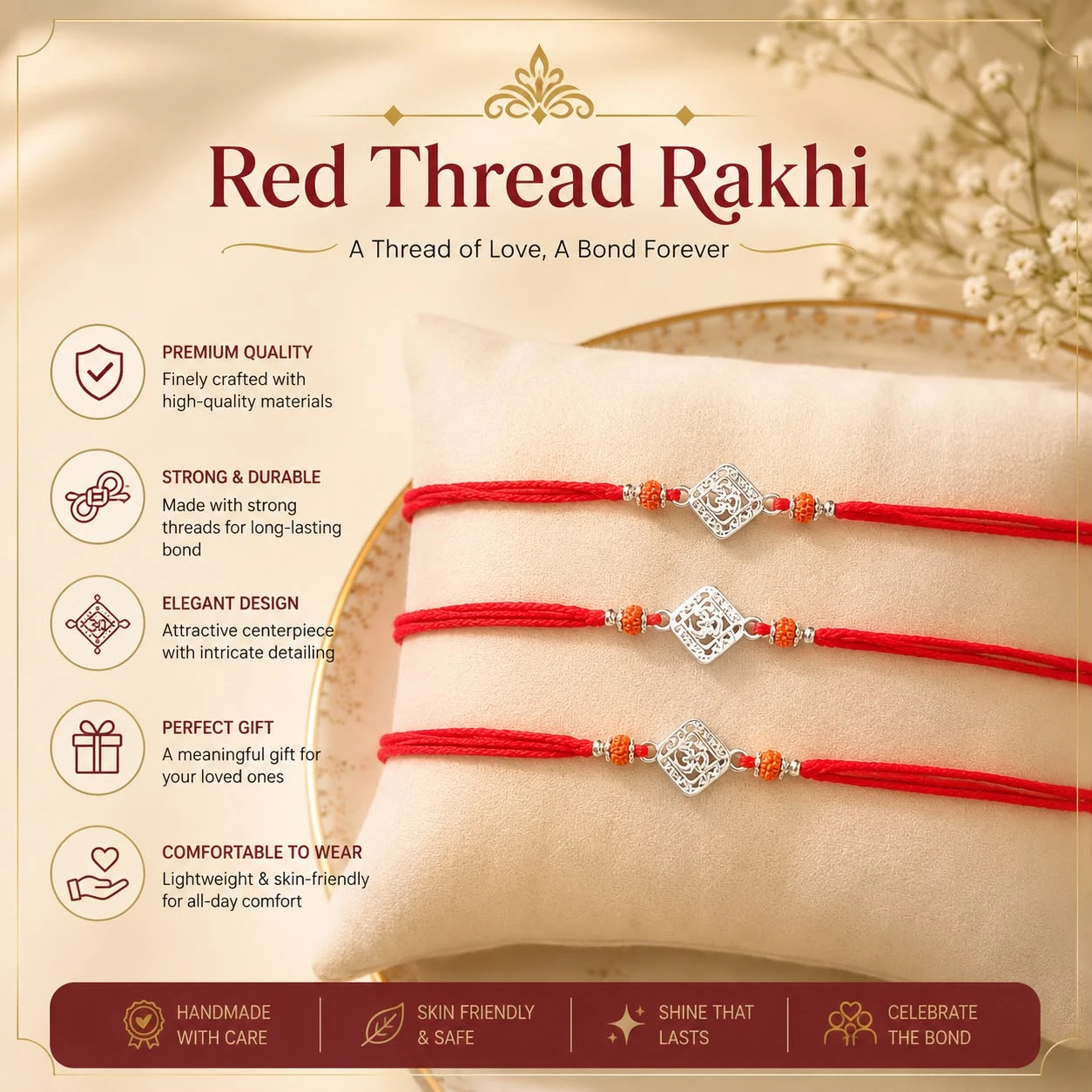 Red Thread Rakhis
