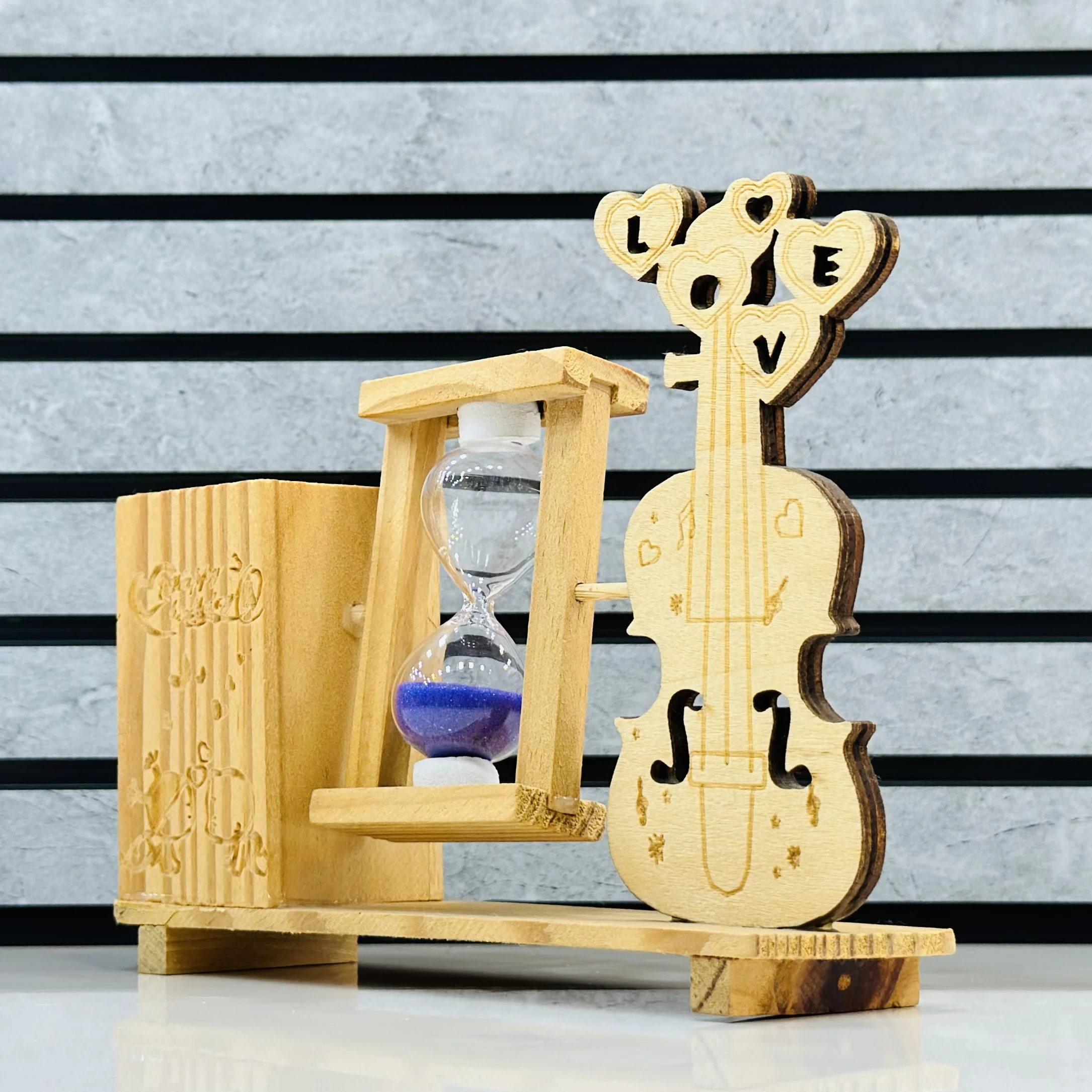 Wooden pen stand (SKU-432IVI)