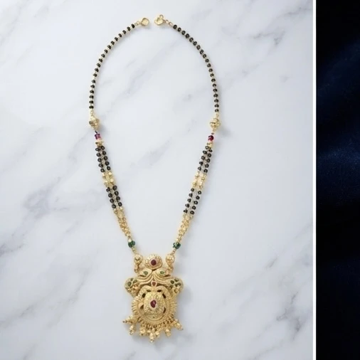 Gold plated mangalsutra