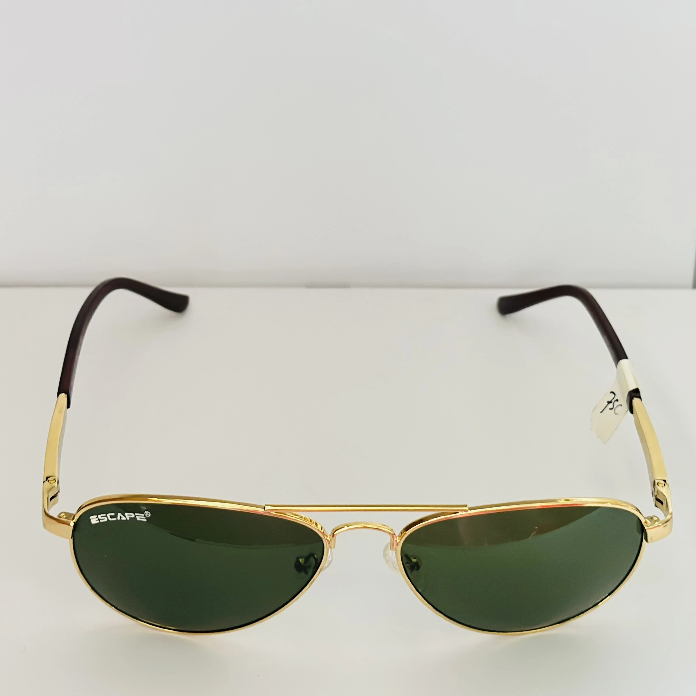 Piraso UV Protection Aviator Full Frame Green Sunglasses.
