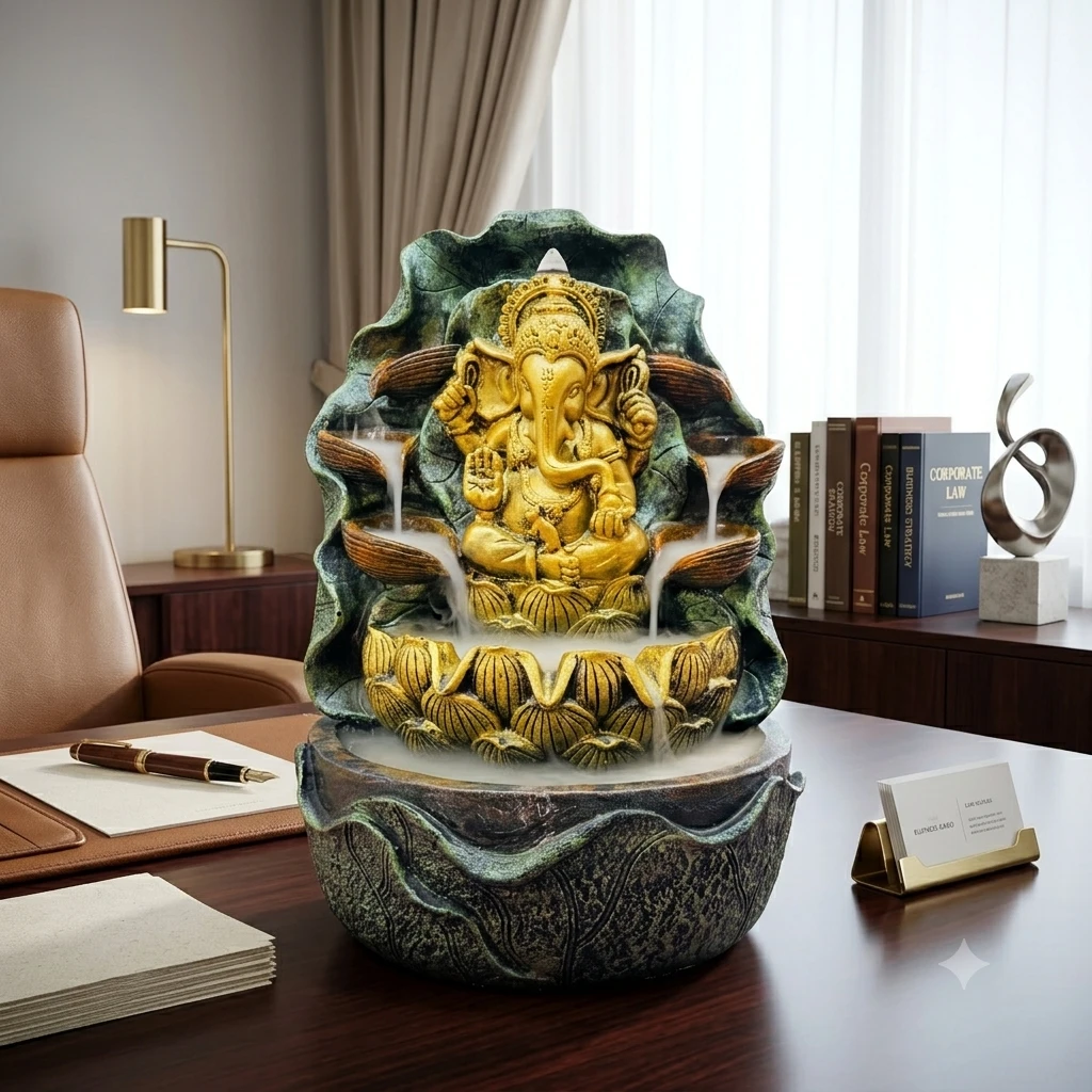 Ganesha tabletop water fountain