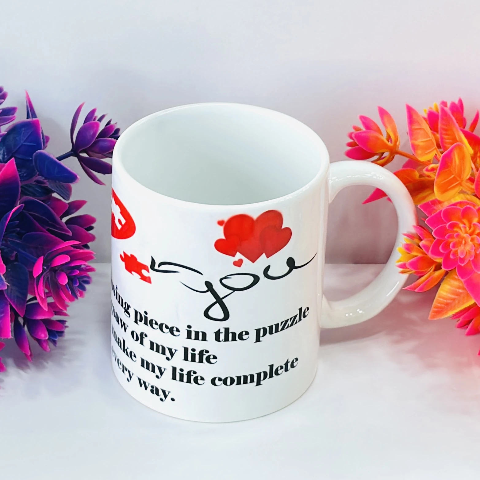 White ceramic coffee mug….. ZSUGYZ