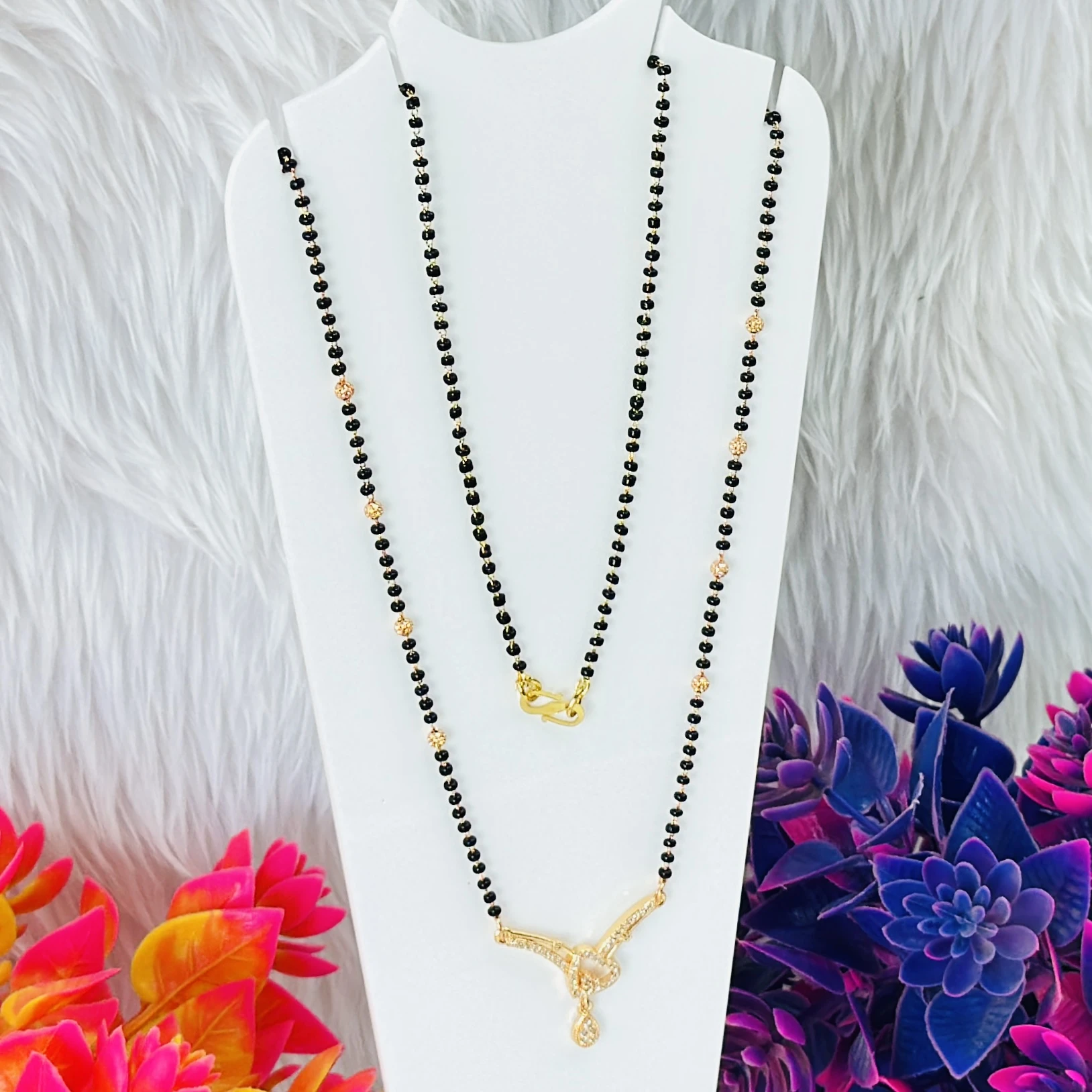 Gold plated mangalsutra