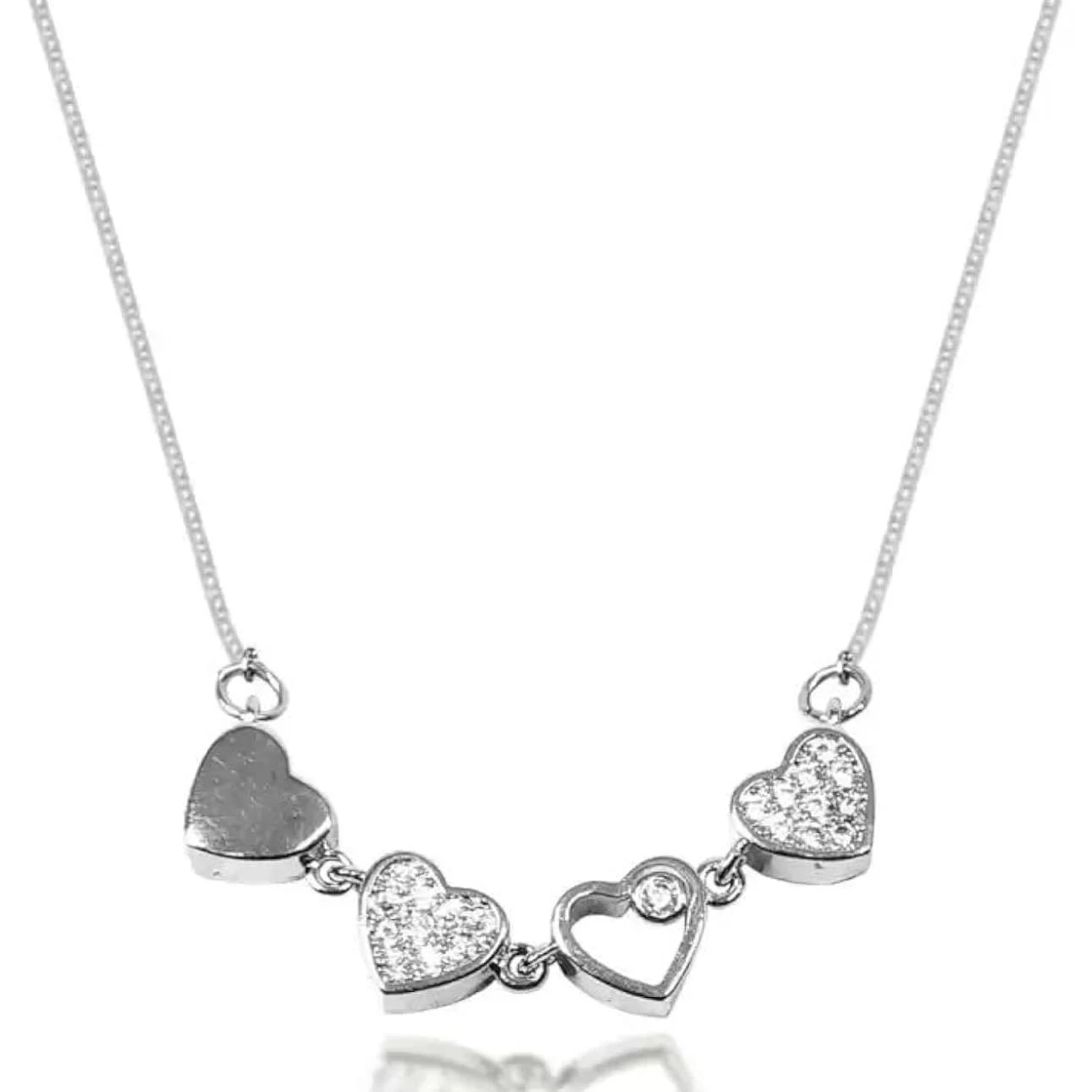 Crystal and Black Four Leaf Clover Transformable Pendant Necklace