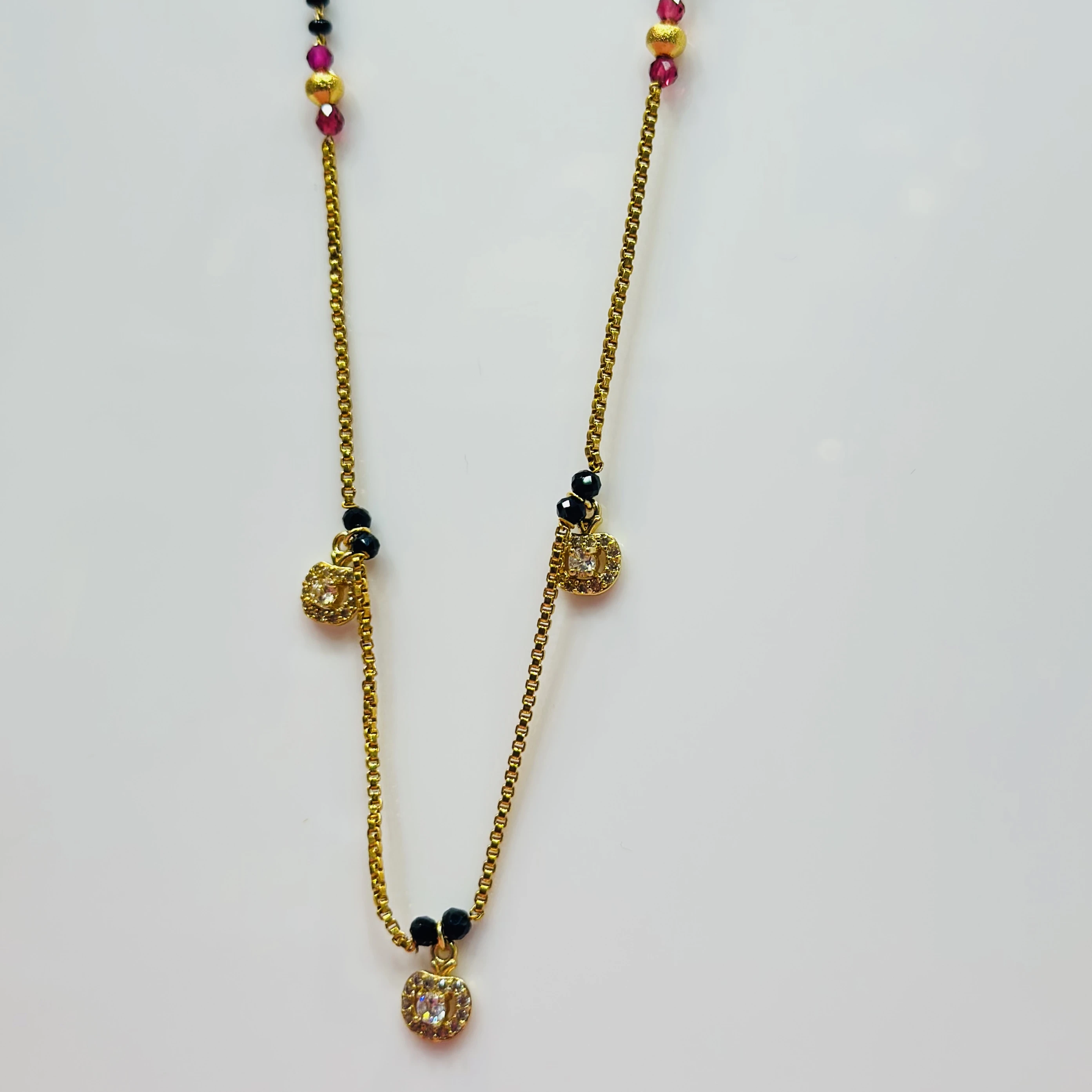 Gold plated mangalsutra