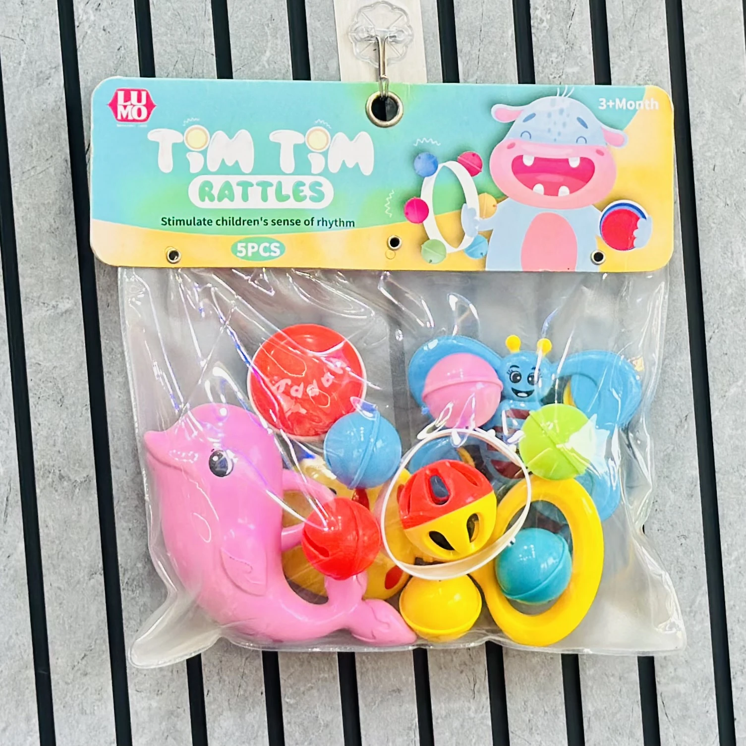 Lumo Tim Tim 5-Piece Baby Rattle Set