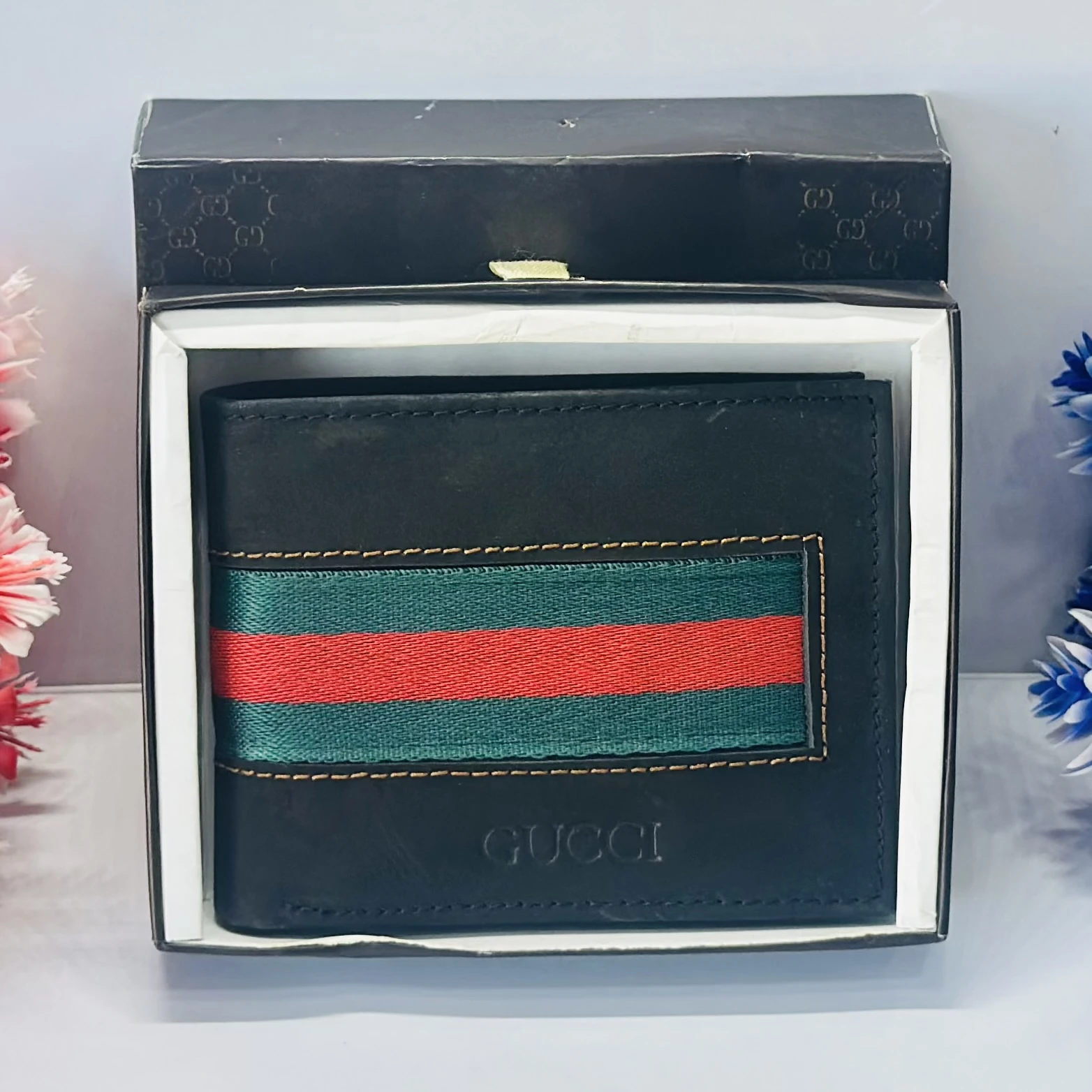 Premium Quality Stripe Slimfold Wallet