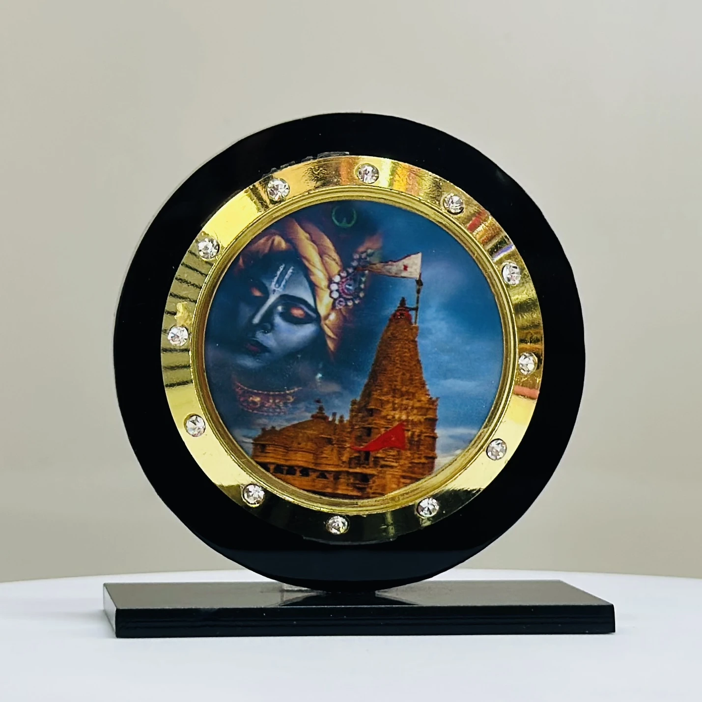 Decorative Radha Krishna car dashboard idol or showpiece.
