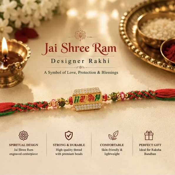 Designer Jai Shree Ram Rakhi