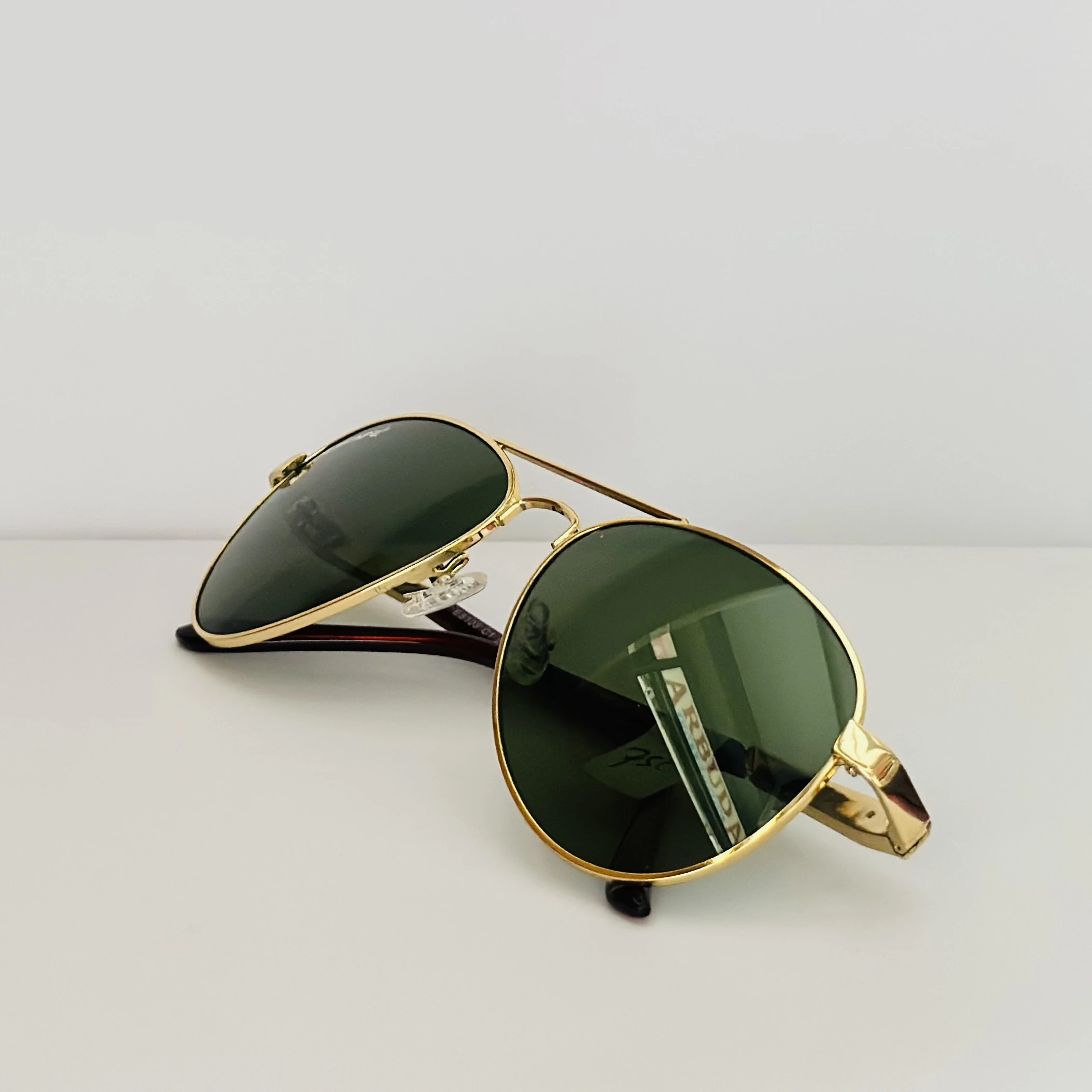 Piraso UV Protection Aviator Full Frame Green Sunglasses.