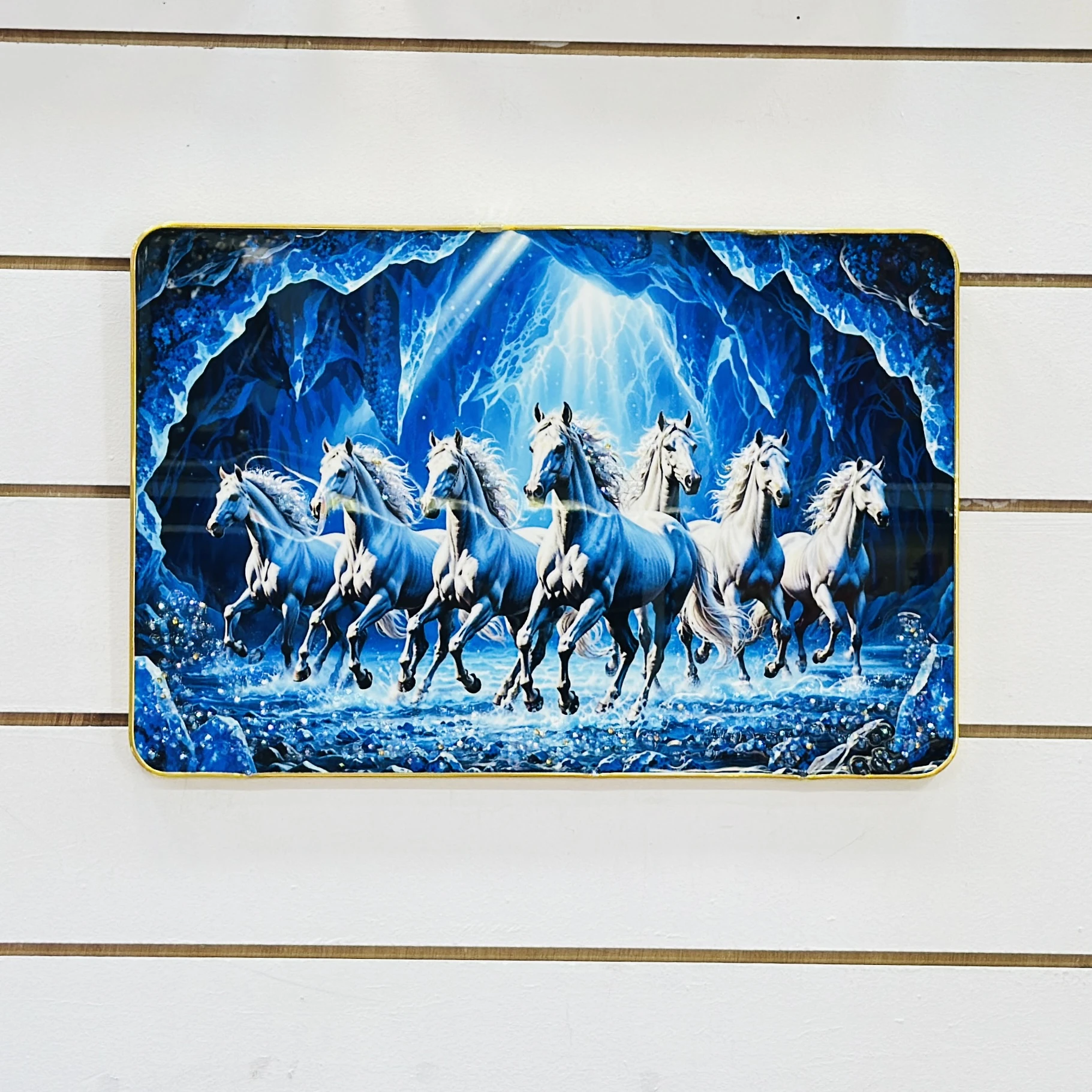 Seven Lucky Running Vastu Horses Art…… 4GDF54