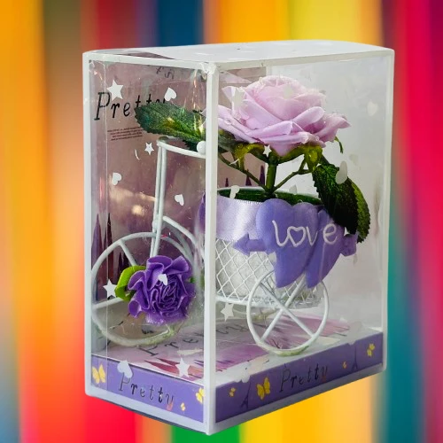 Bicycle Artificial Flower Decor Plant