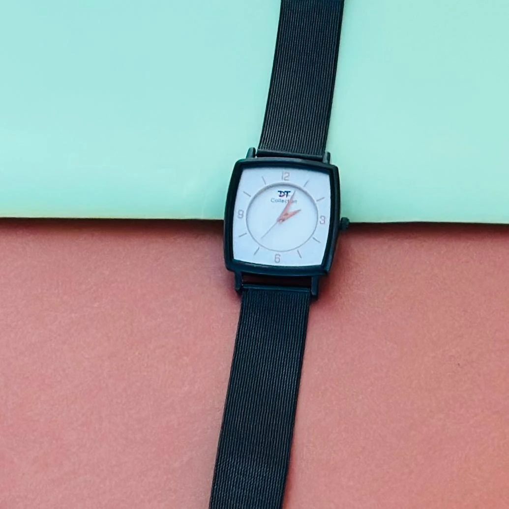 Black analog watch