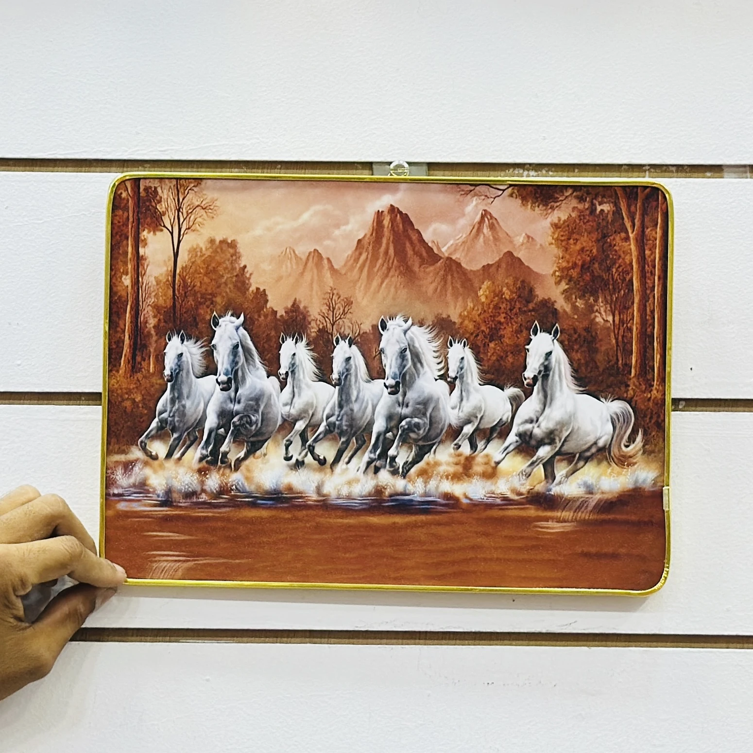 Seven Running Horses Vastu Painting…..5H0932