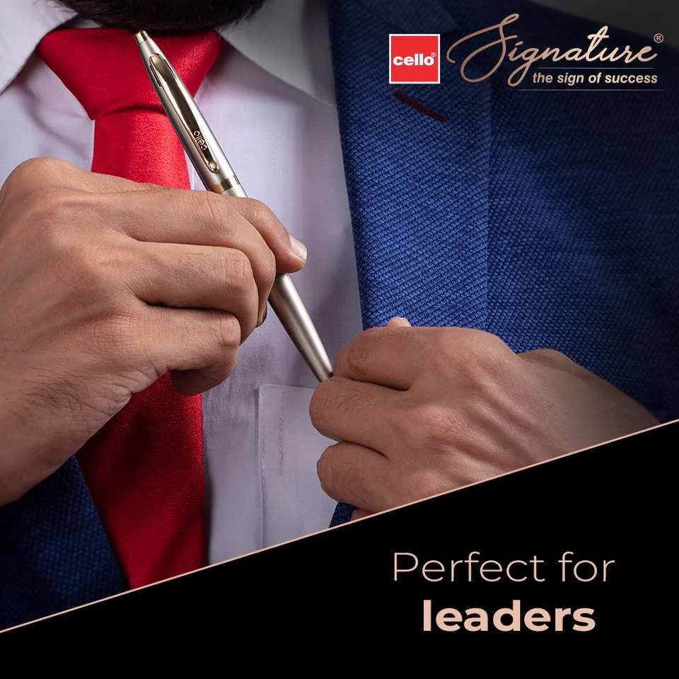 Cello Signature Crème Ivory Ball Pen.
