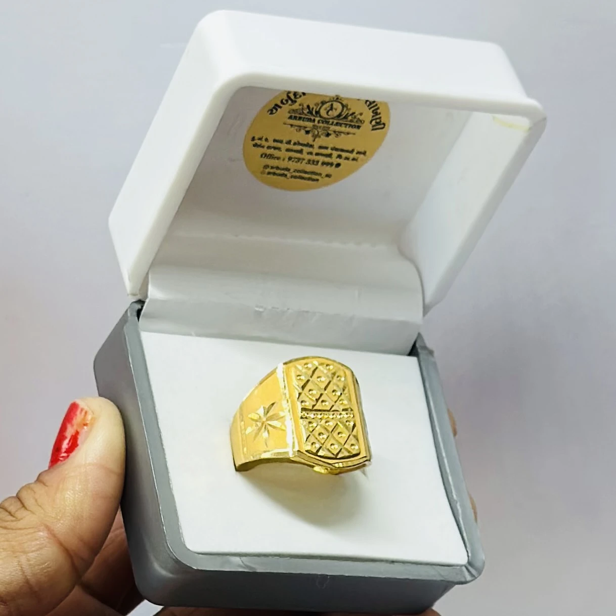 Gold ring for men