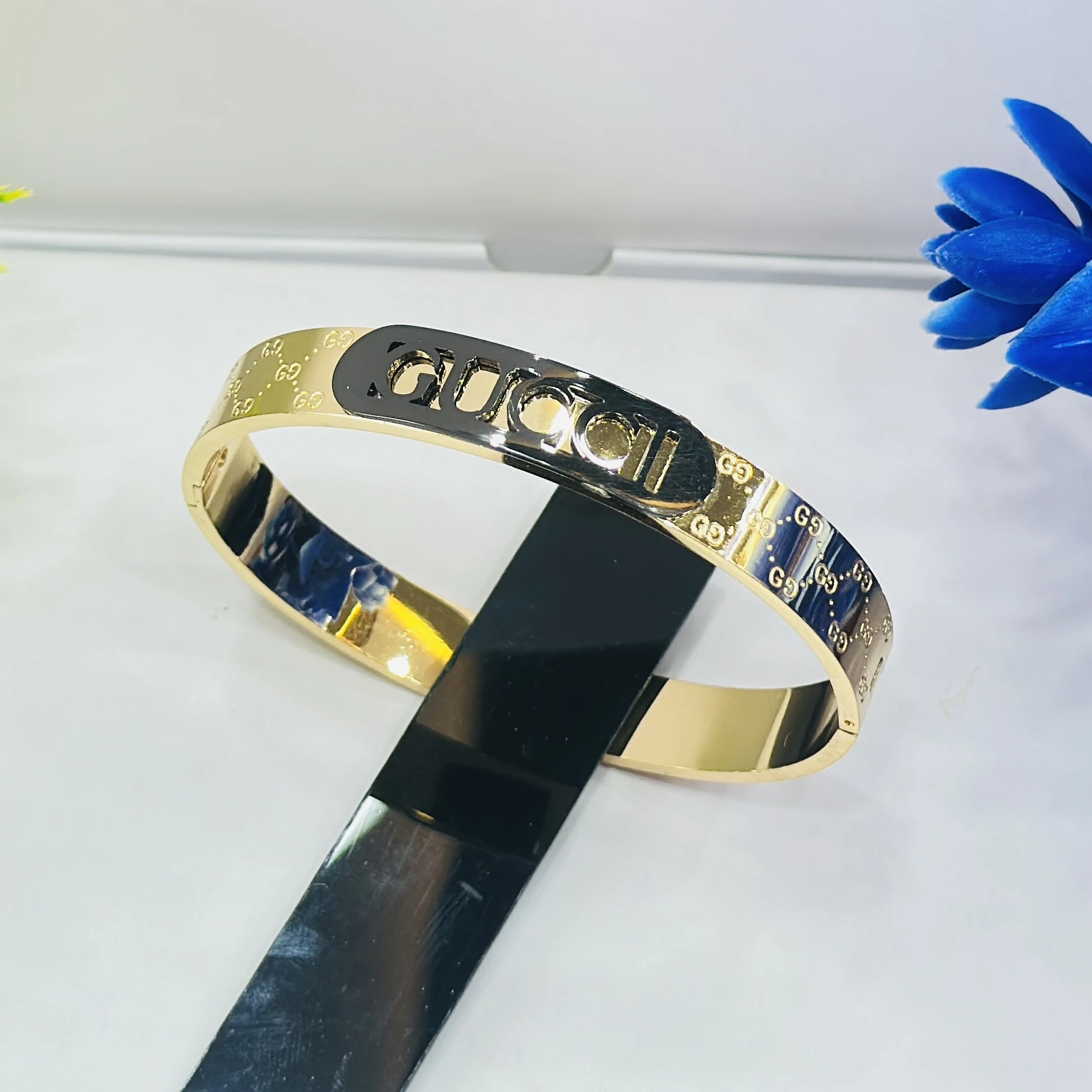 Rose gold plated Gents Kada