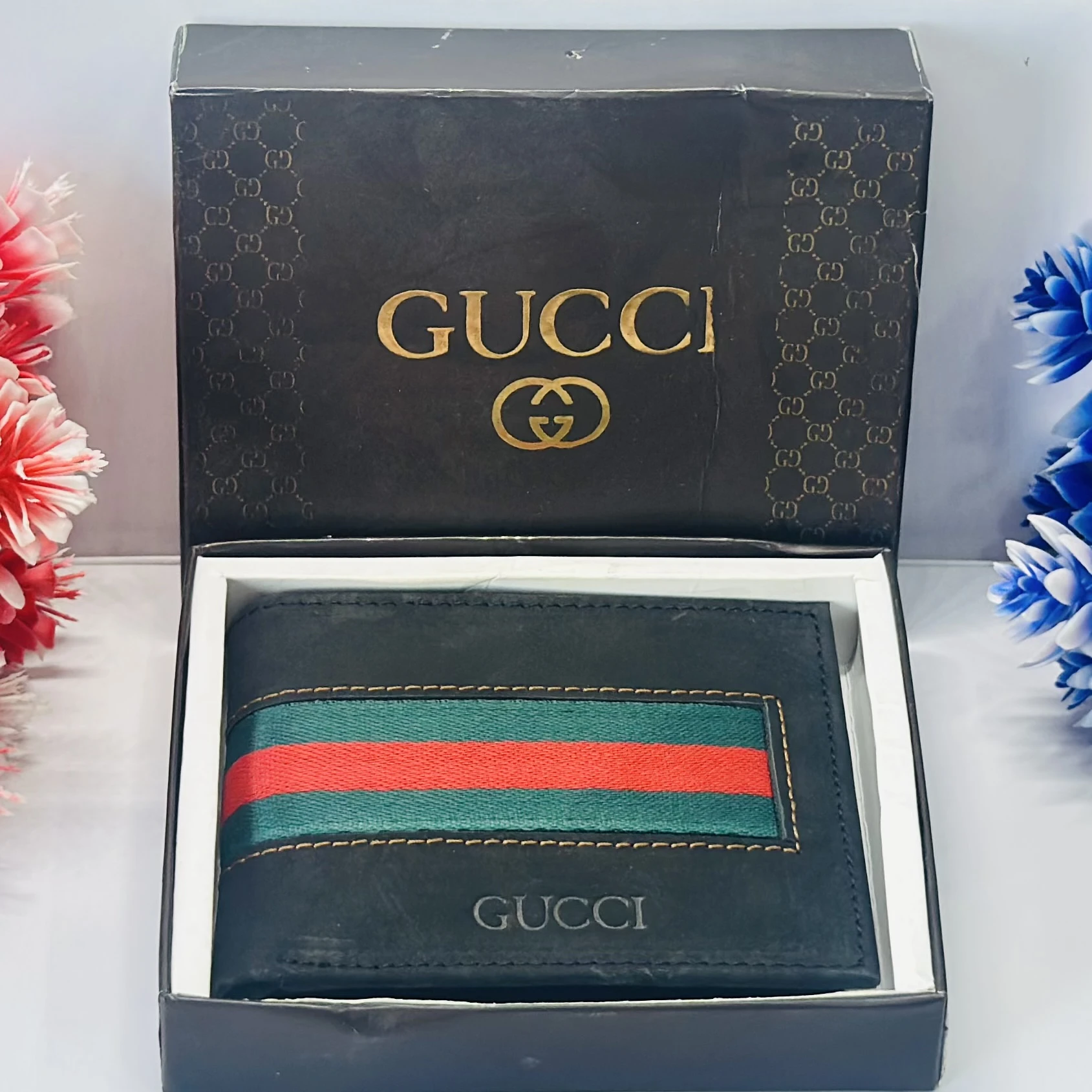 Premium Quality Stripe Slimfold Wallet