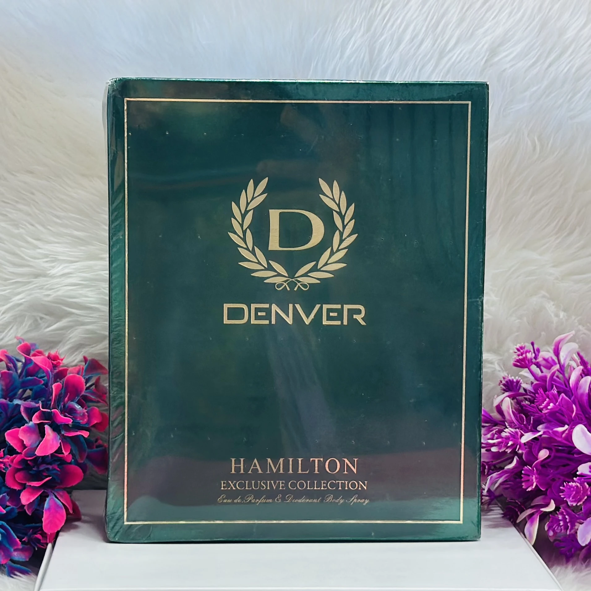 Denver Hamilton Exclusive Collection Eau de Parfum & Deodorant Body Spray gift set.