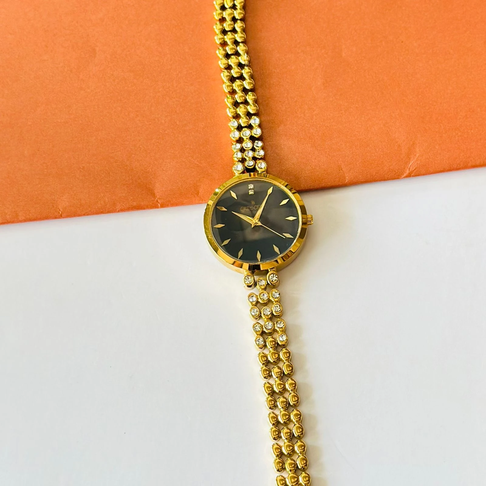 Haute Sauce Women's The Crystal Cluster Round Watch
