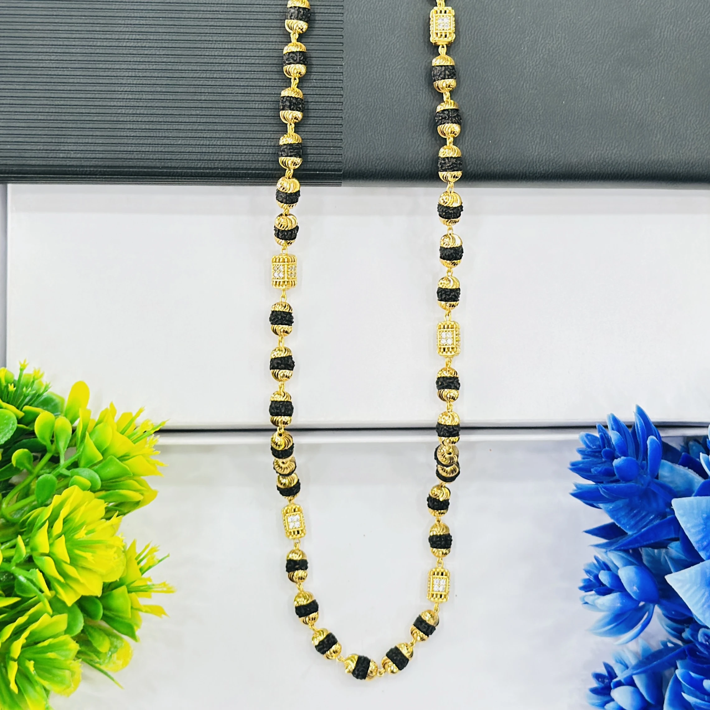 Gold Forming Rudraksha Mala
