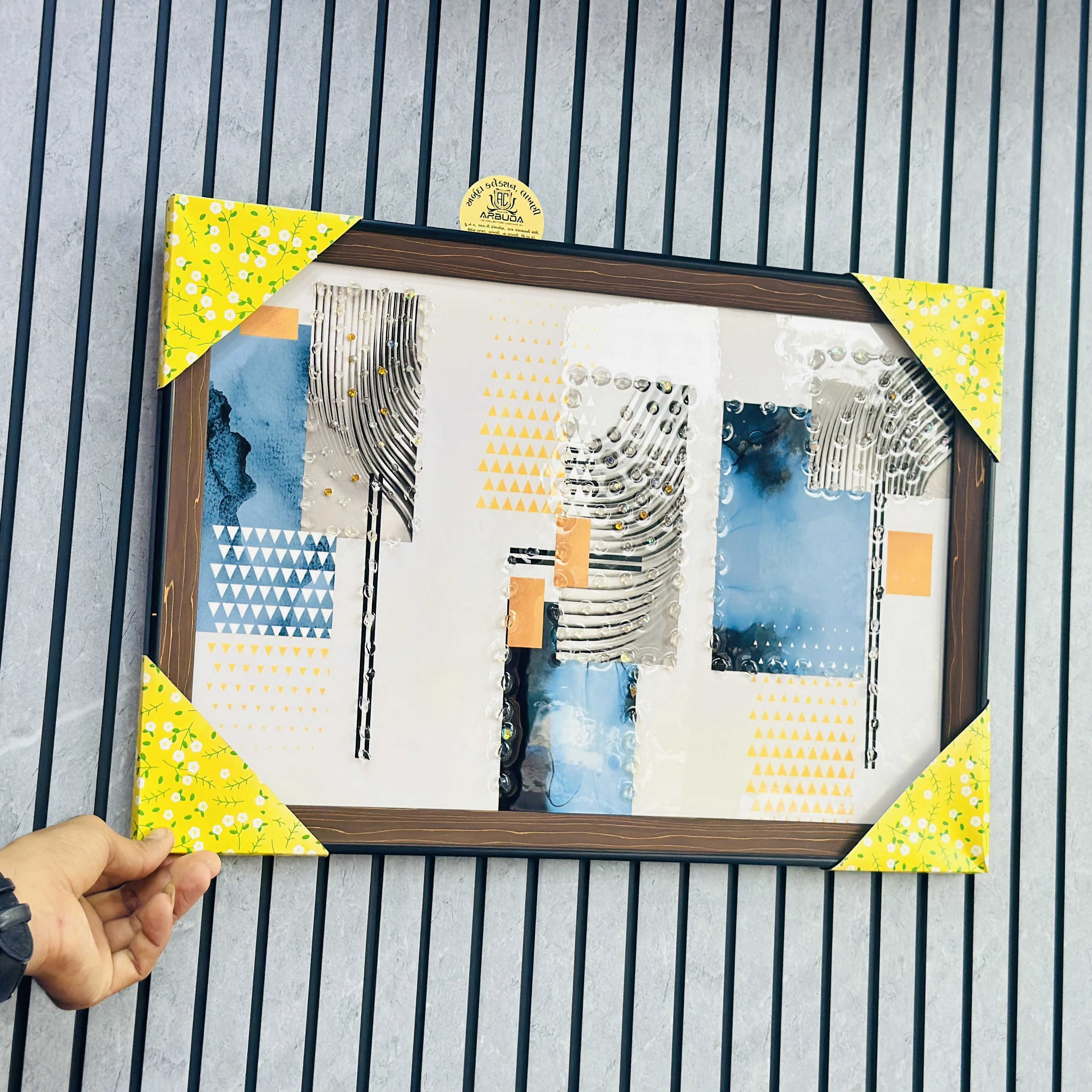 abstract wall art piece(SKU-AO3Y4X)