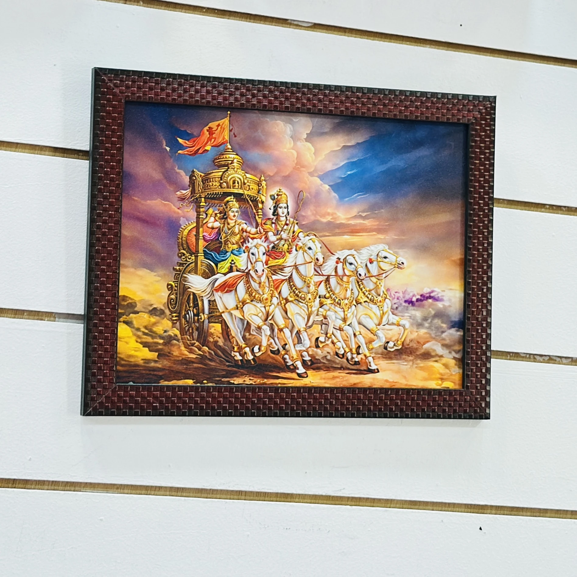"Krishna Arjun Rath" painting. LYDLAW