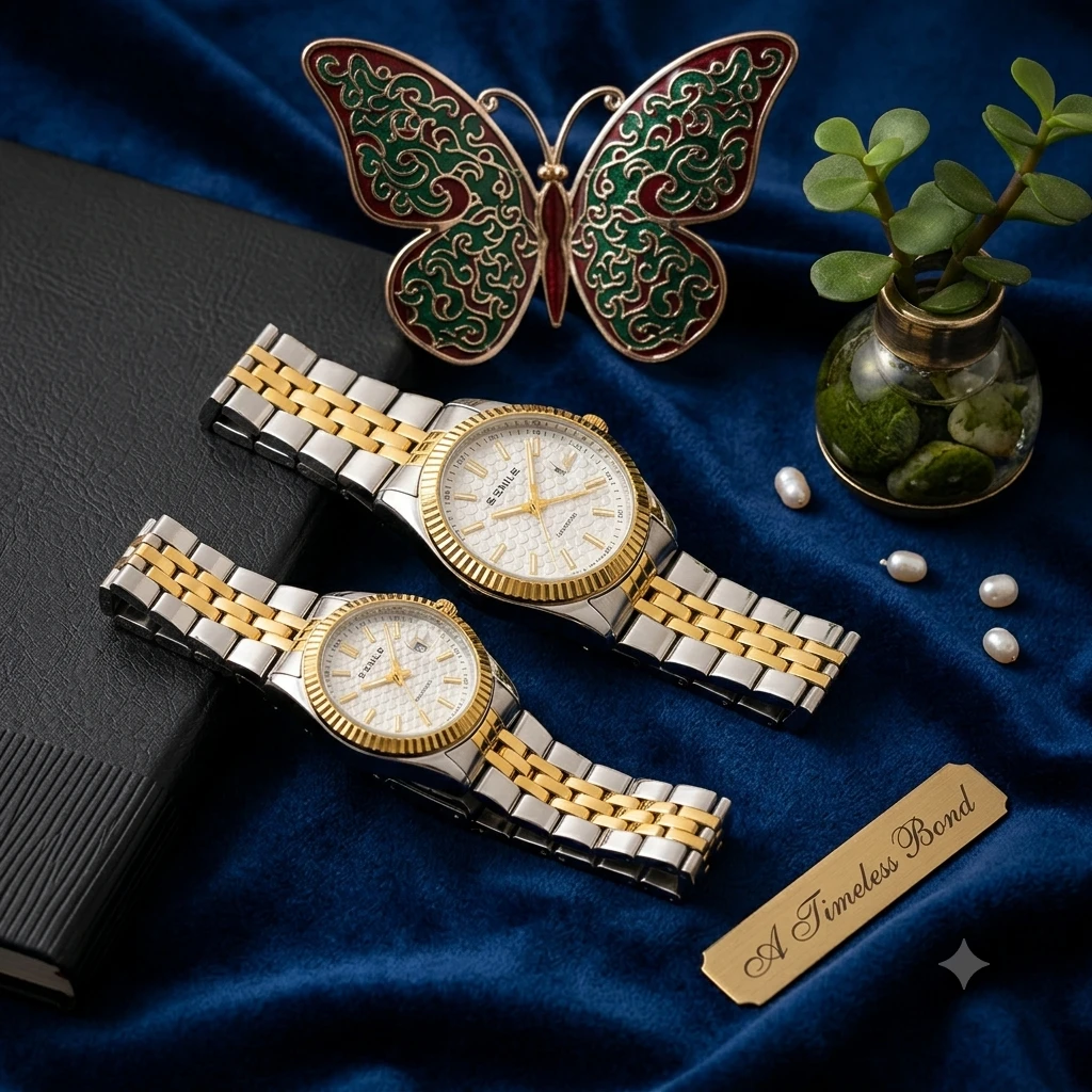 Snille brand couple's watch set