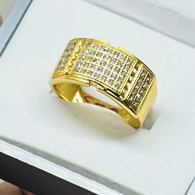 Gold plated men's ring